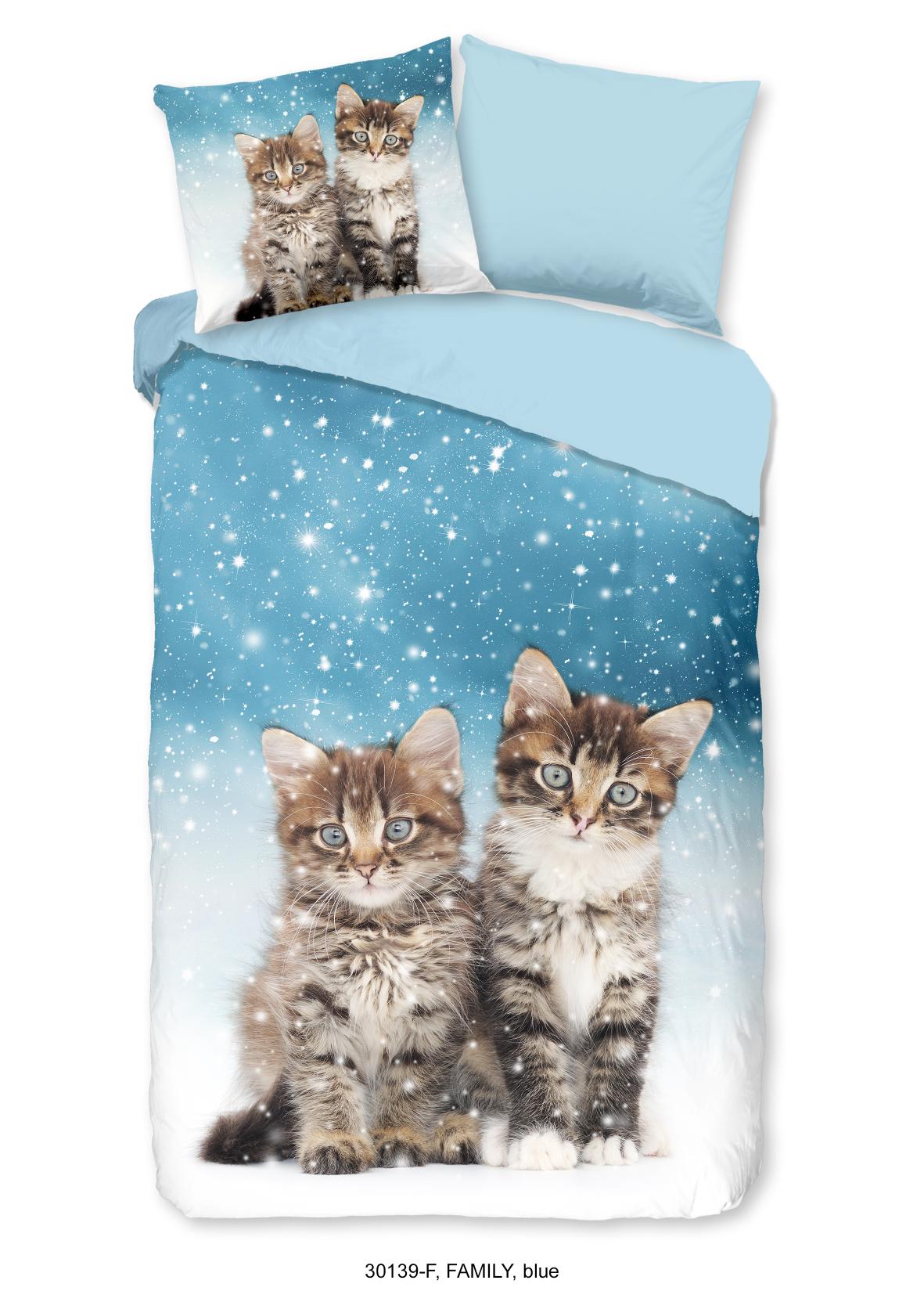 Good Morning - Housse De Couette - Family - Blue