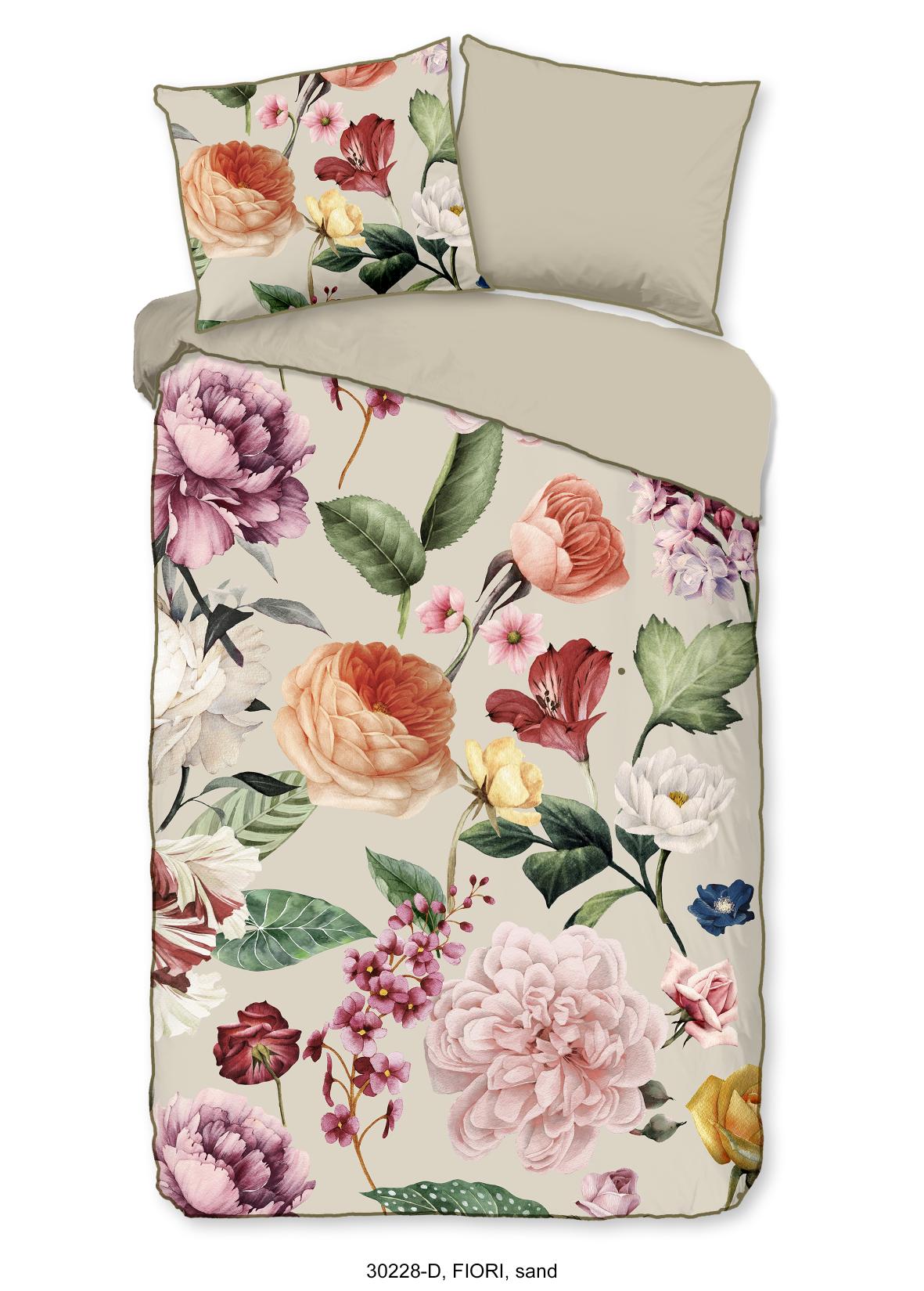 Descanso - Housse De Couette - Fiori - Sand