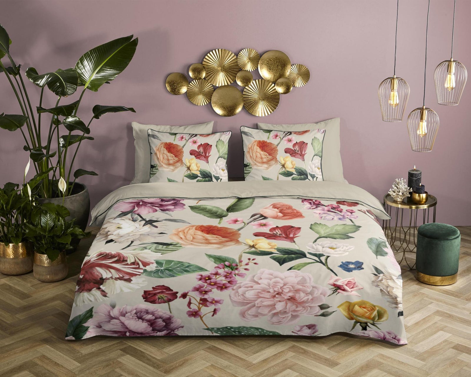 Descanso - Housse De Couette - Fiori - Sand