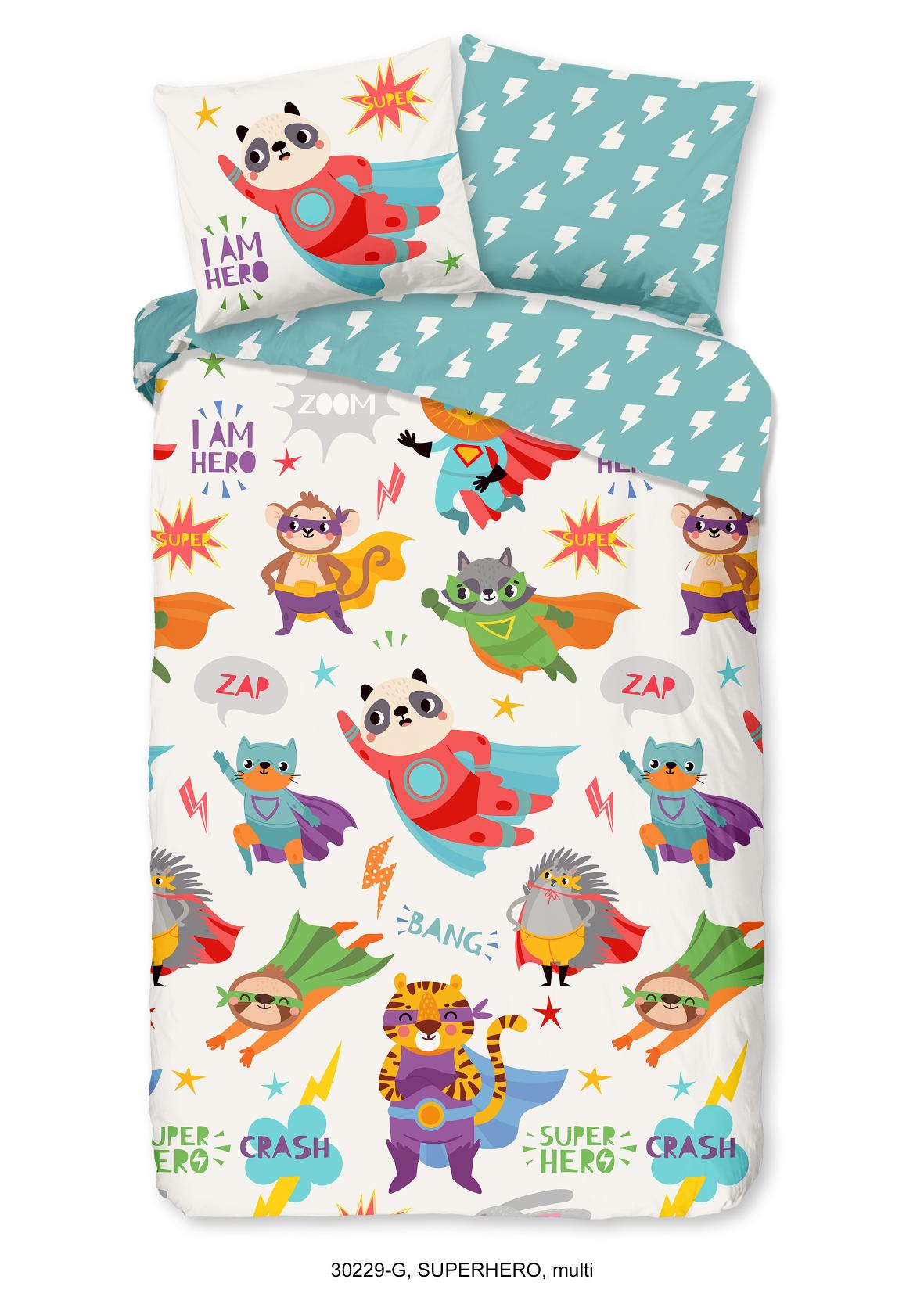 Good Morning - Housse De Couette - Superhero - Multi