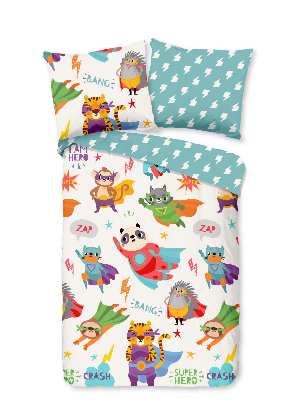 Good Morning - Housse De Couette - Superhero - Multi