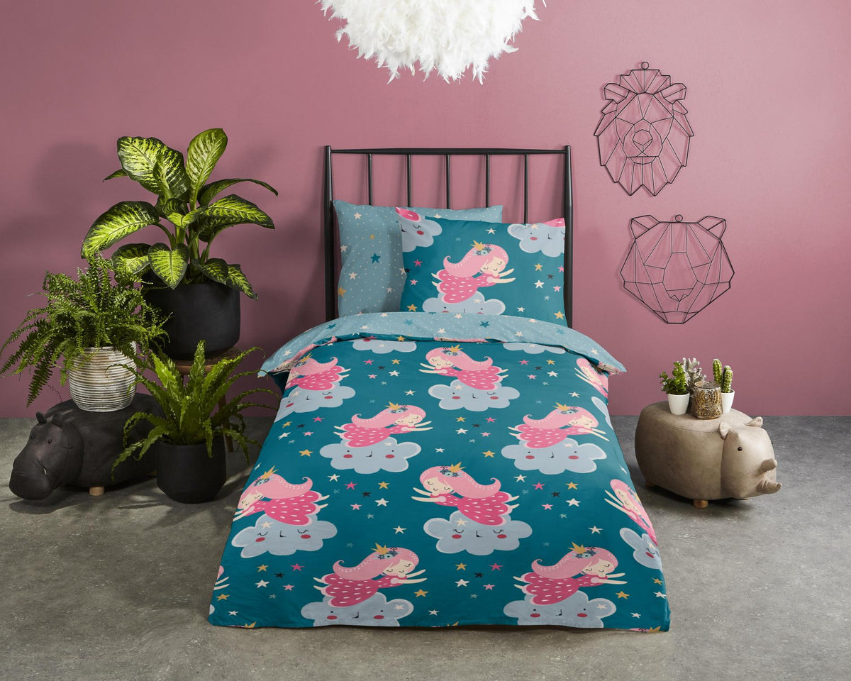 Good Morning - Housse De Couette - Princesse - Petrol