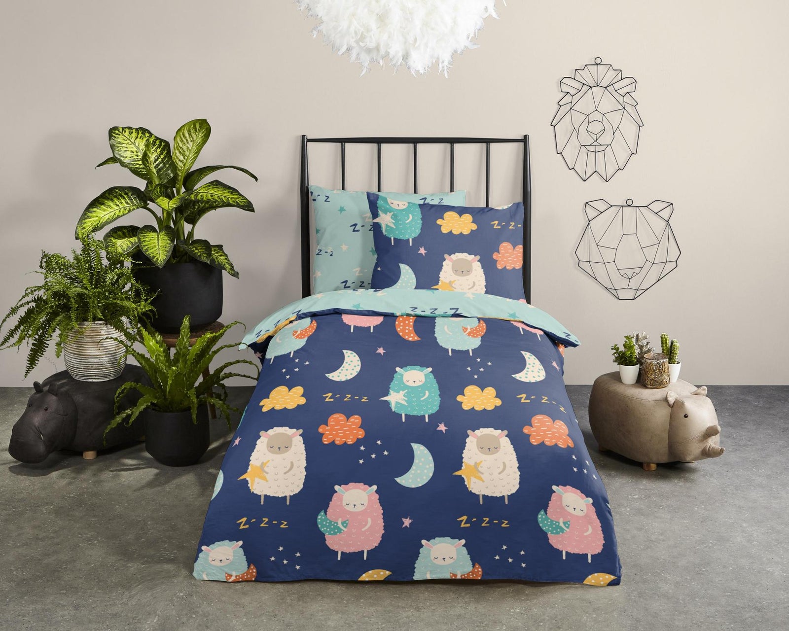 Good Morning - Housse De Couette - Sheep - Multi