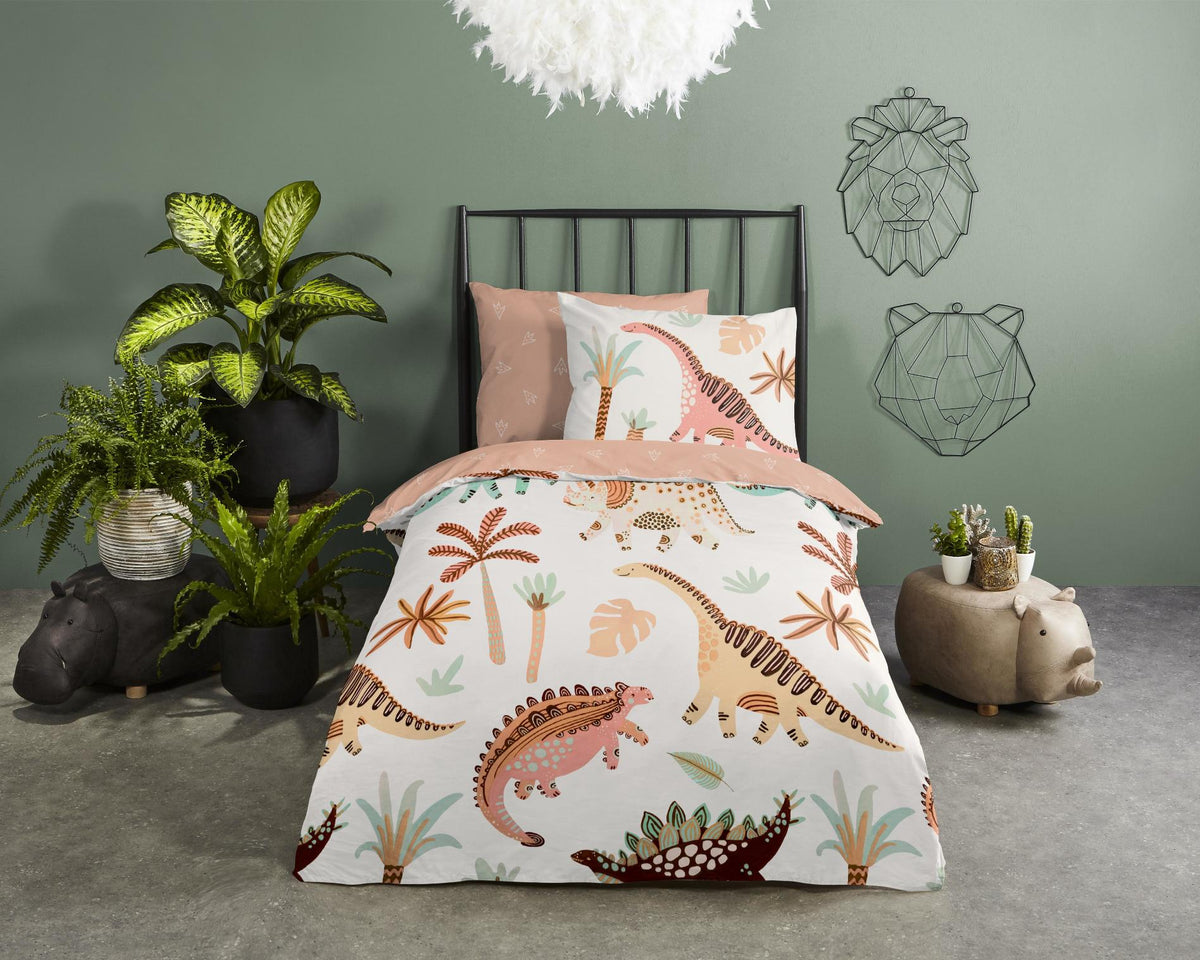 Good Morning - Housse De Couette - Dino - Multi