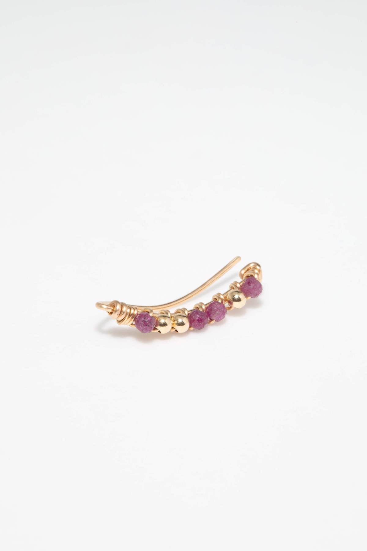 Boucles d'oreilles - Climber Théa Or - Rubis