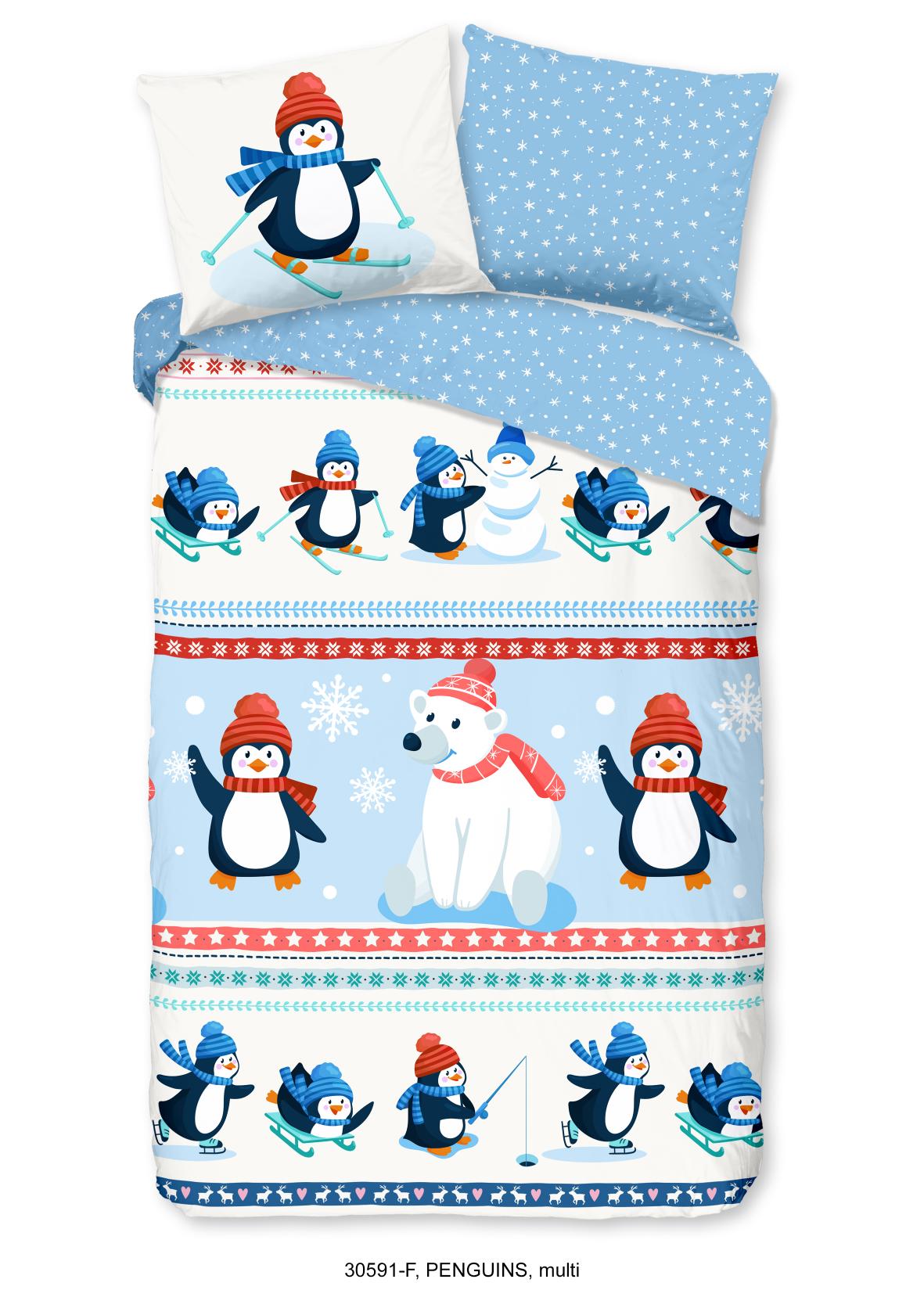 Good Morning - Housse De Couette - Penguins - Multi