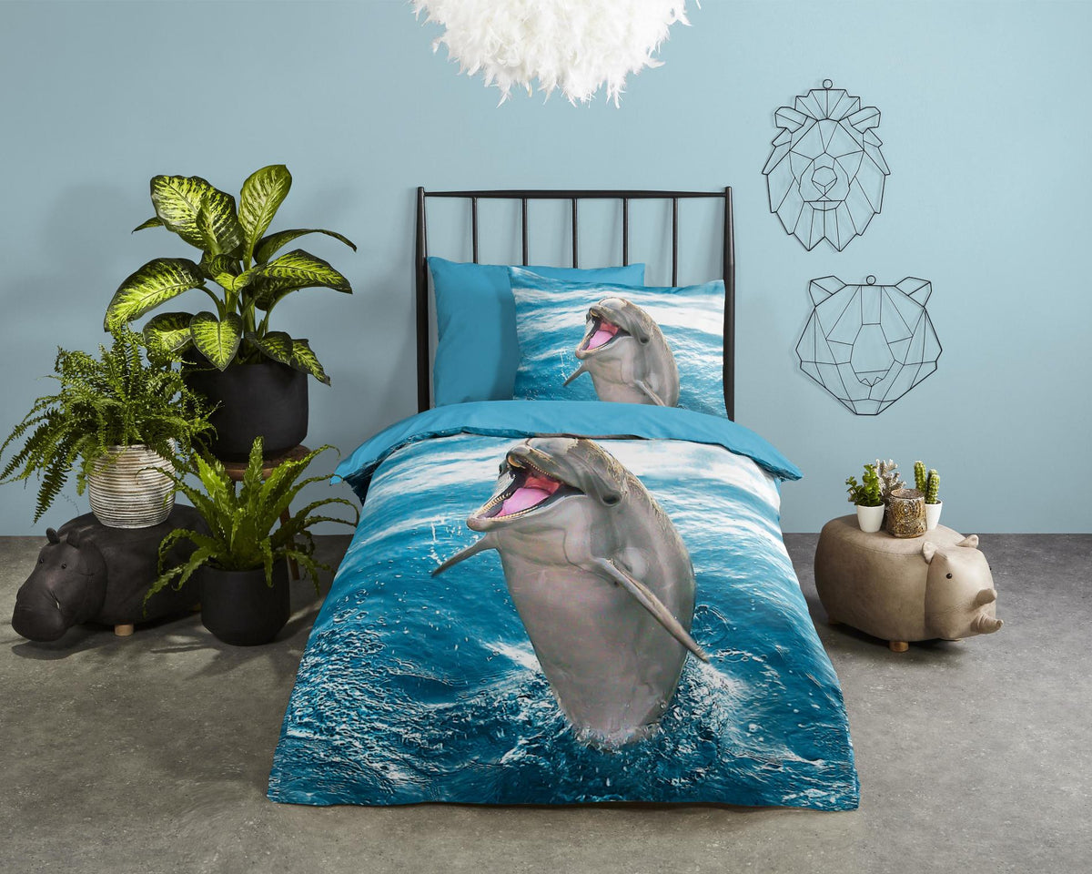 Good Morning - Housse De Couette - Jump - Blue