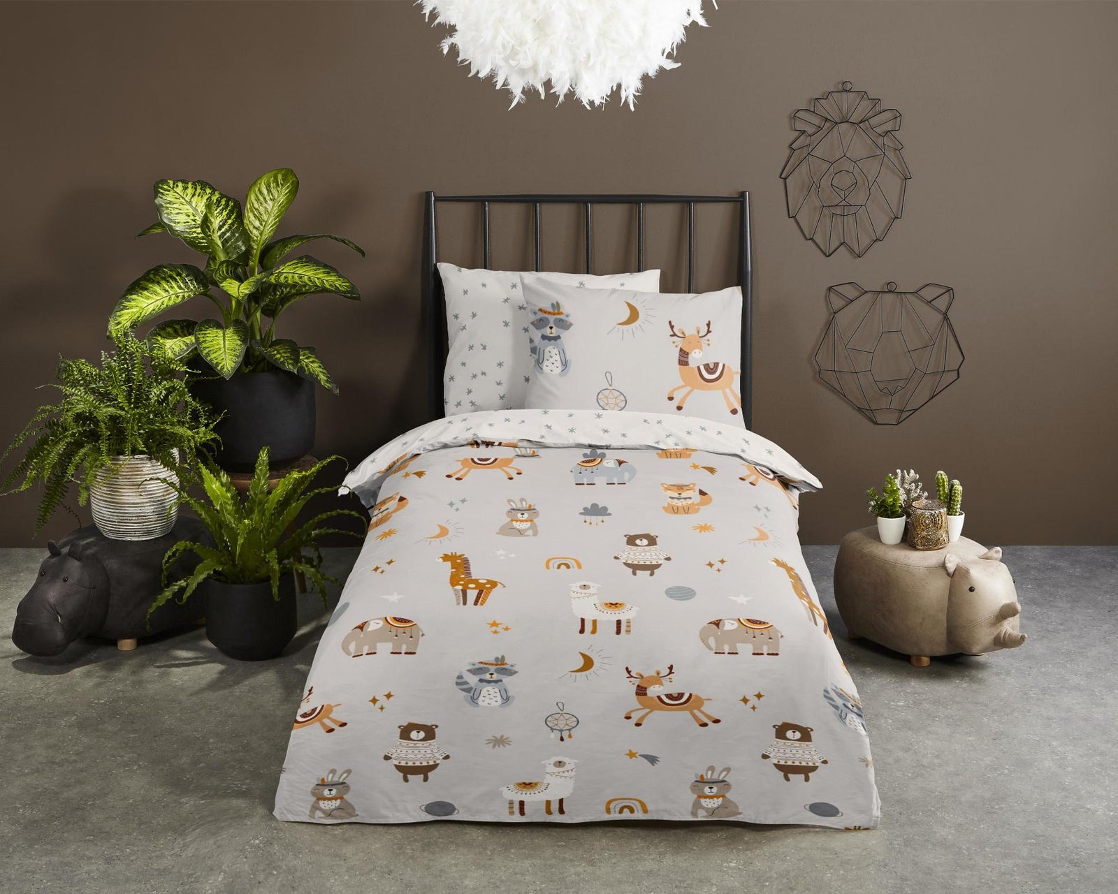 Good Morning - Housse De Couette - Woody - Multi