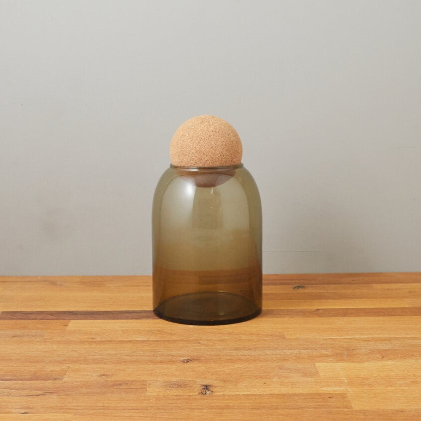 Pot de rangement moyen Evia, Taupe