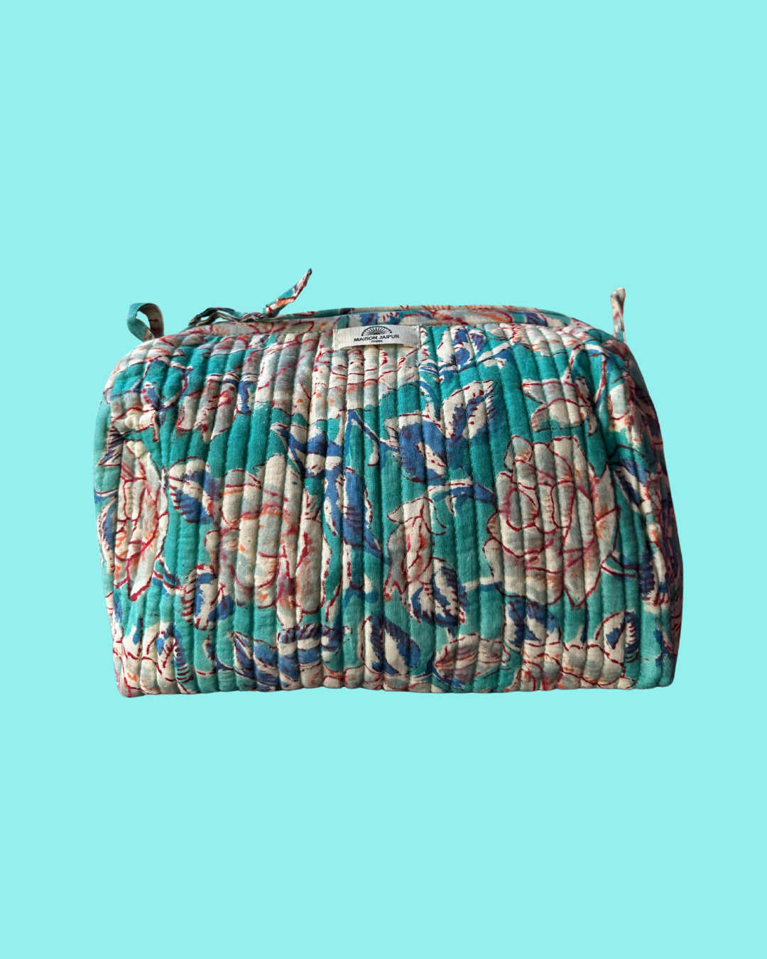 Pouch Delhi Jaune en voile de coton