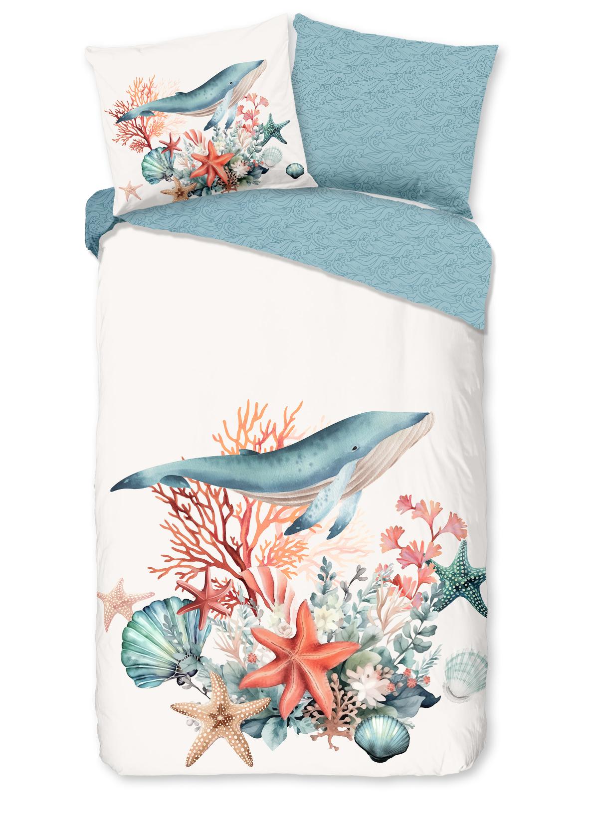 Good Morning - Housse De Couette - Ocean - Ecru