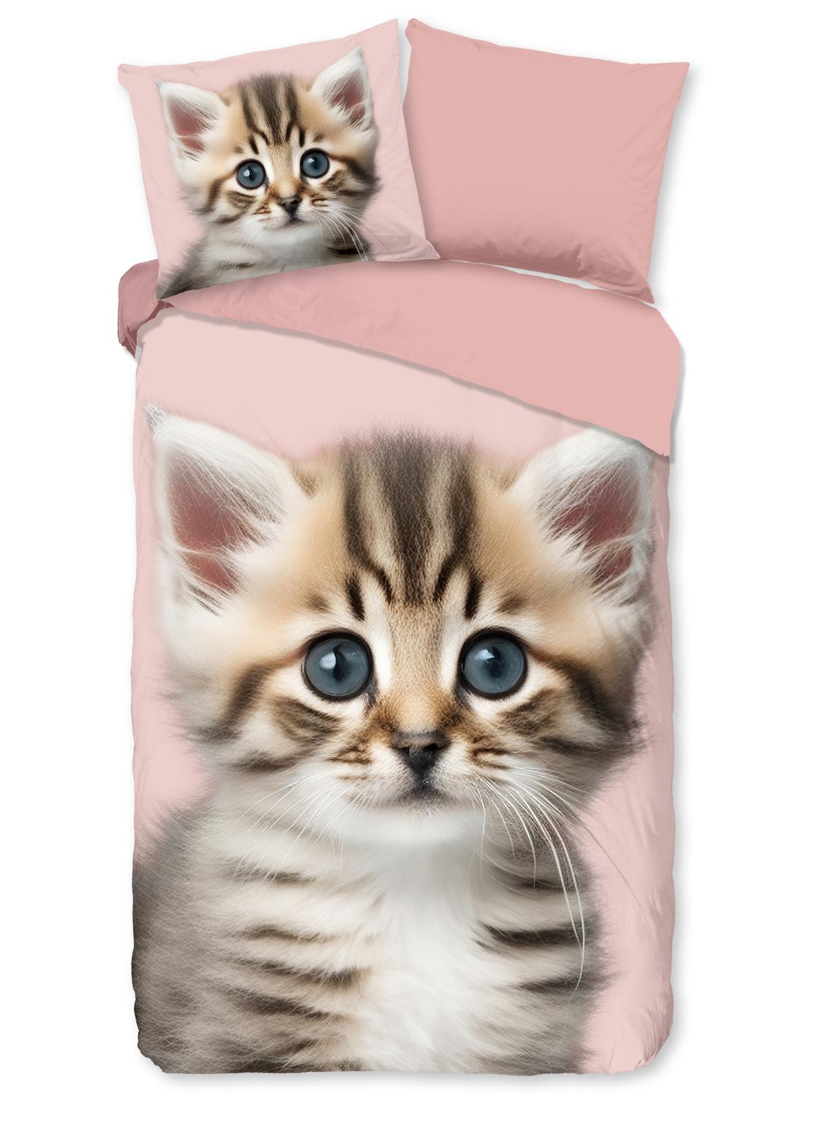 Good Morning - Housse De Couette - Meow - Pink