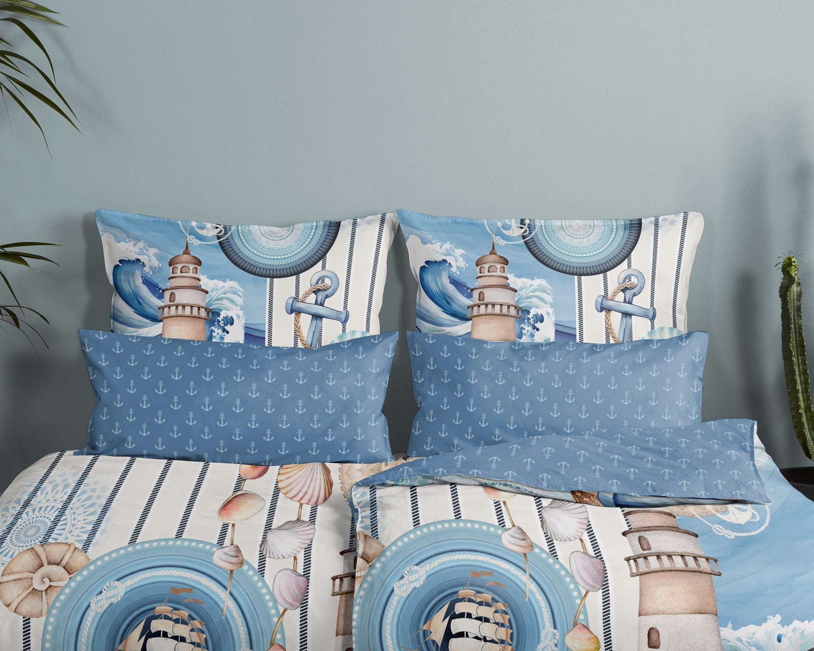 HIP - Taie d'oreiller - Aldiana - Blue