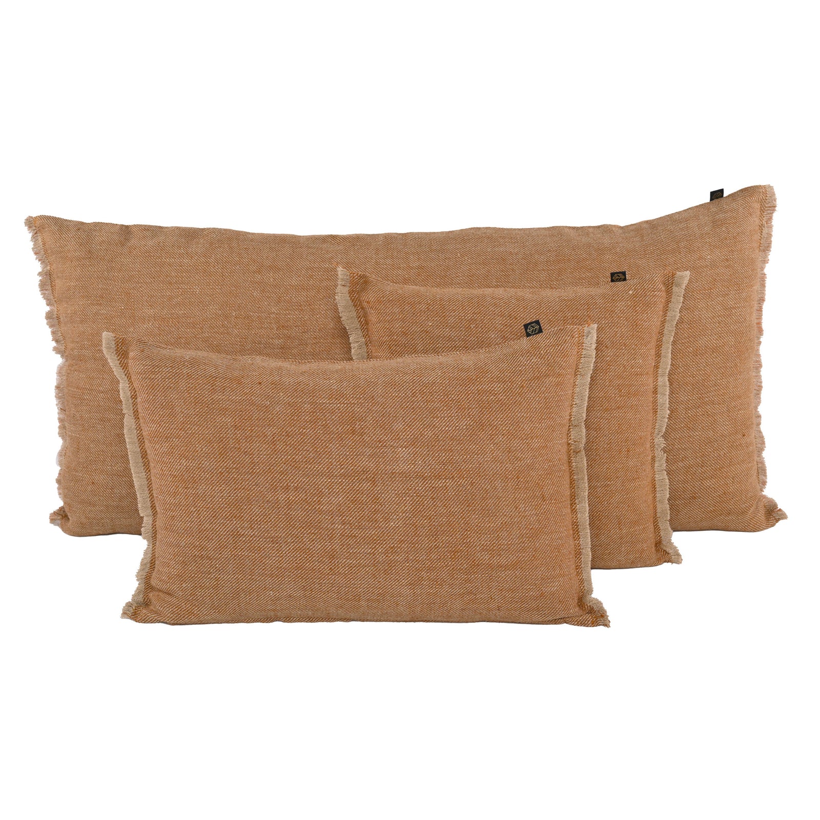 Housse De Coussin - Cuba En Lin Chiné - Daim