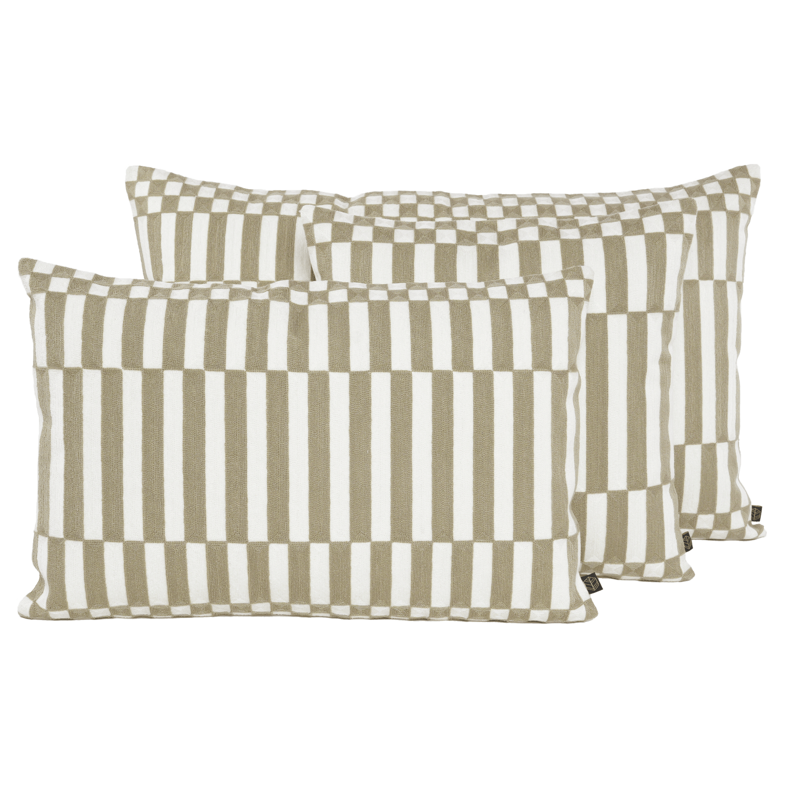 Housse De Coussin - Cancun En Coton Brodé - Lin