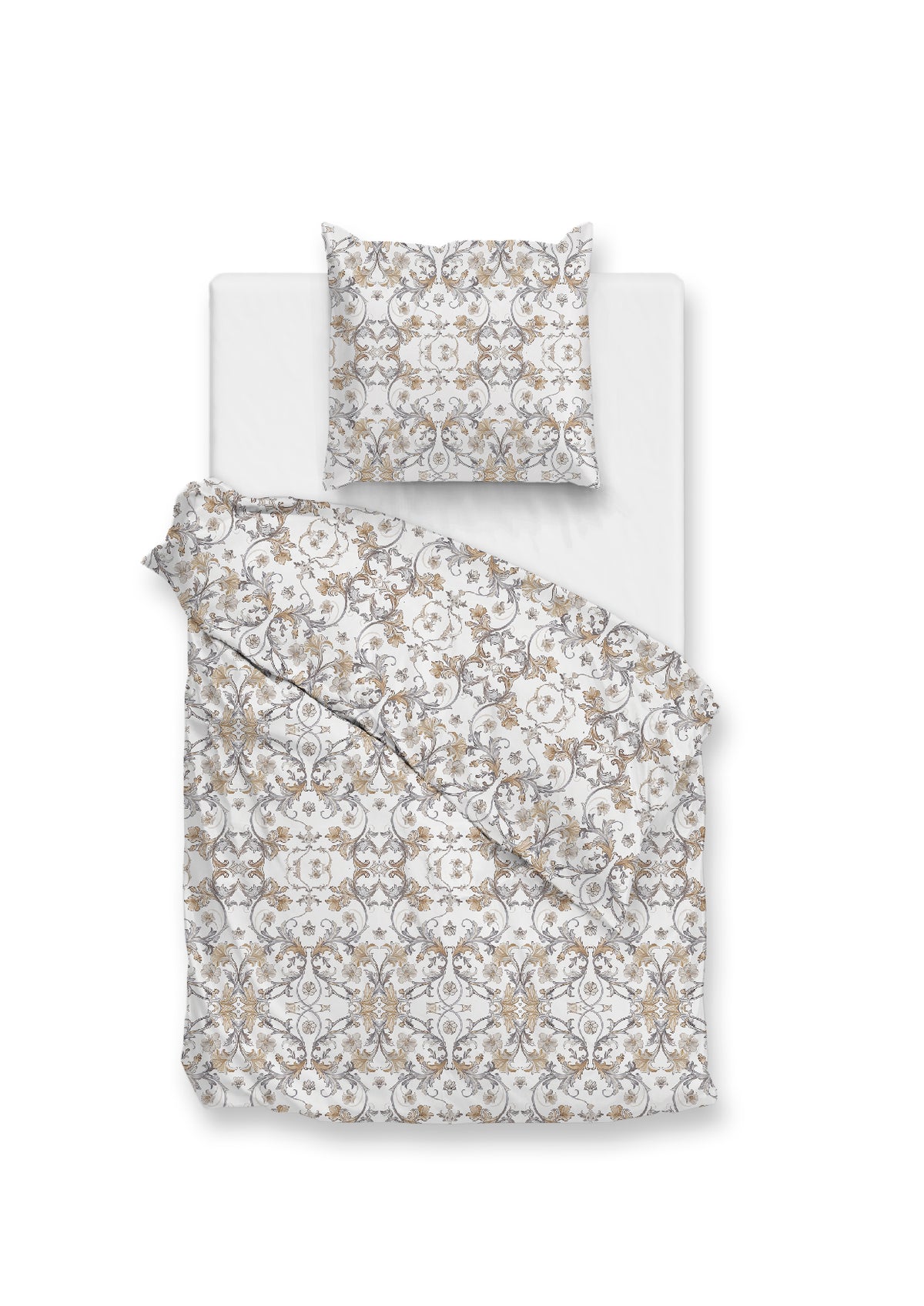 Zohome - Housse De Couette - Fausto - Grey