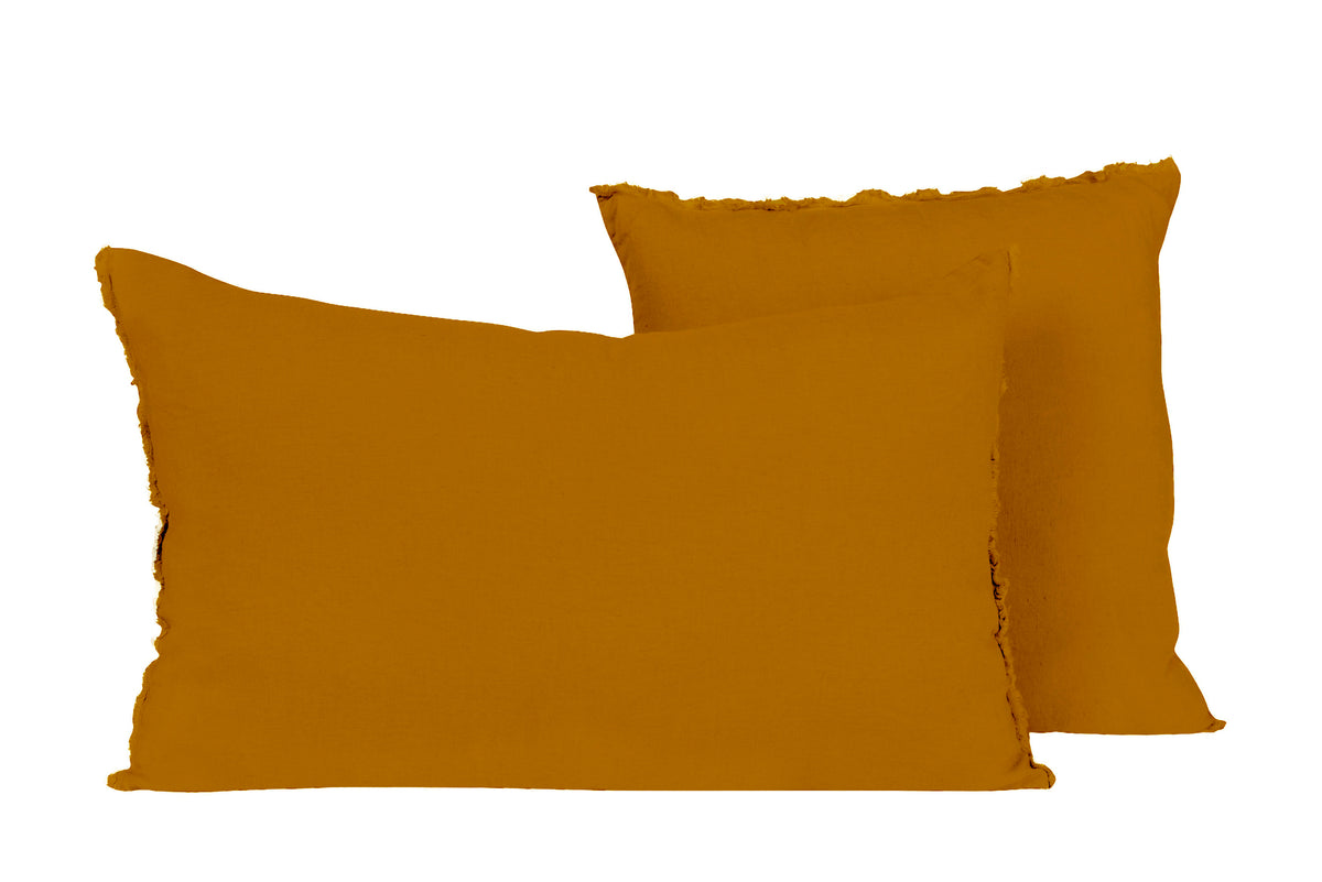 Housse De Coussin - Viti En Lin Lavé - Daim