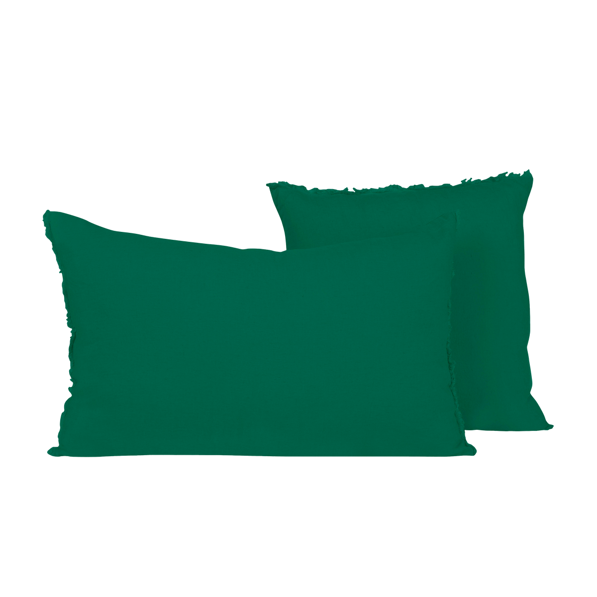 Housse De Coussin - Viti En Lin Lavé - Cedre