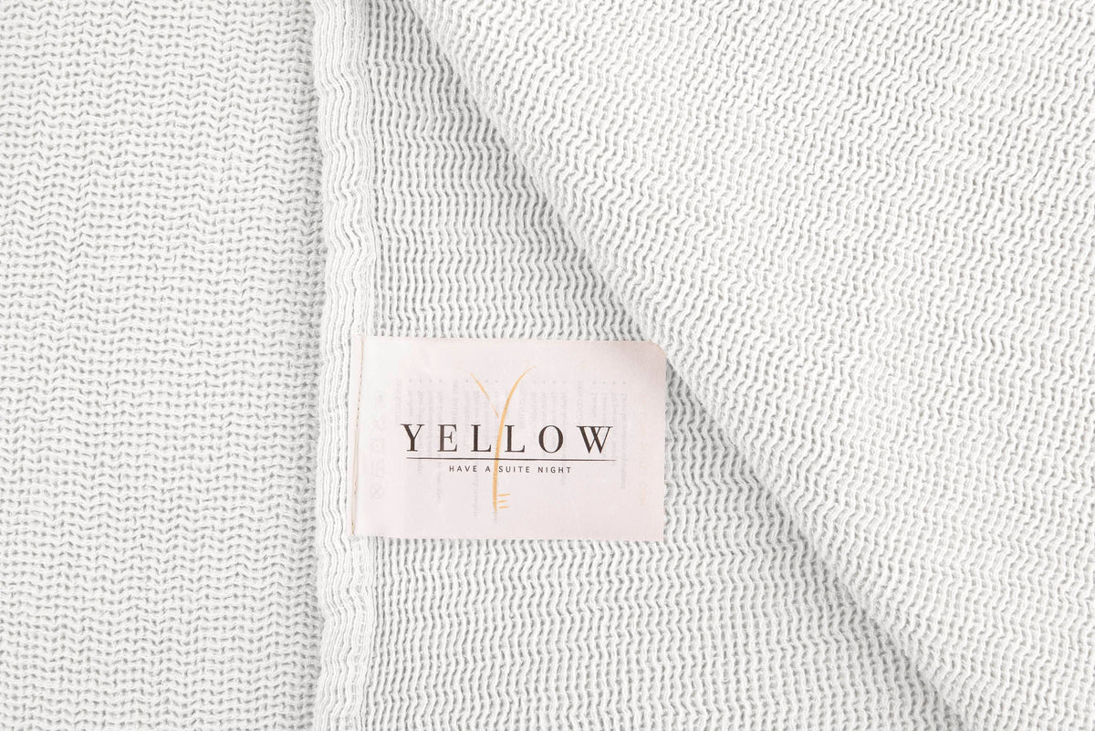 Yellow - Couvre-Lit - Ica - White