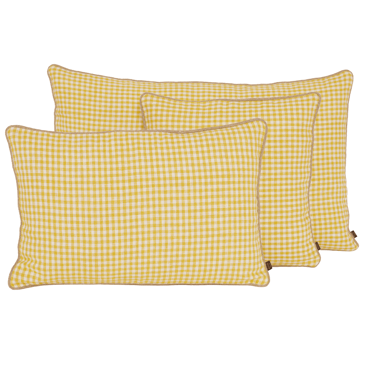 Housse De Coussin - Piana En Lin Tissé - Paille