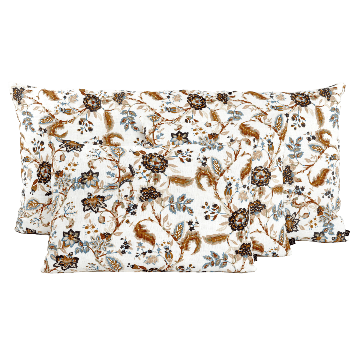 Housse De Coussin - Mahe 00% Lin Imprimé - Tabac