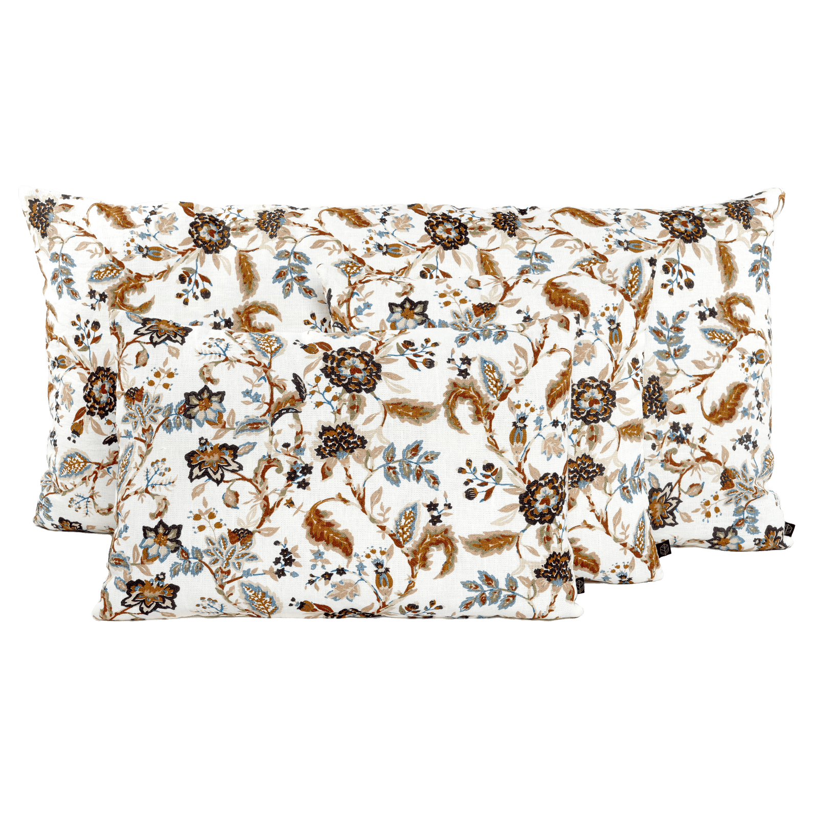 Housse De Coussin - Mahe 00% Lin Imprimé - Tabac