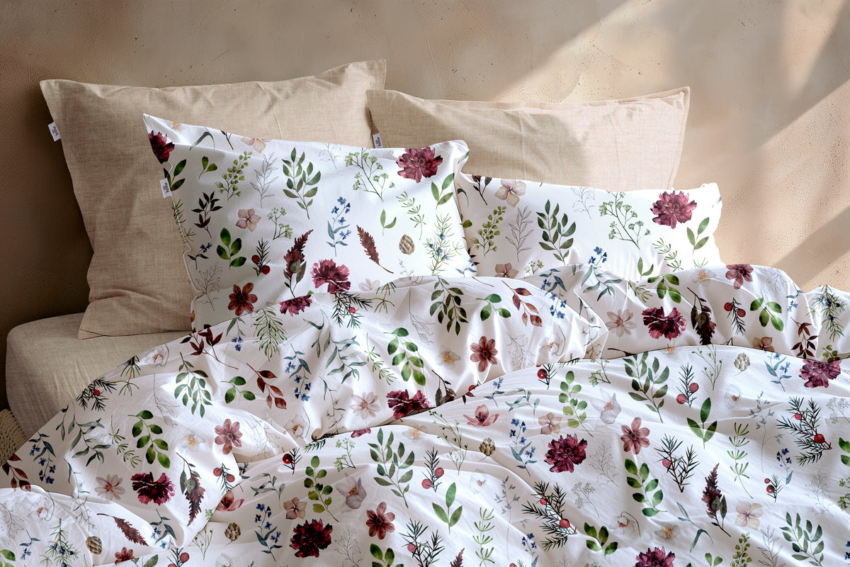 Zohome - Housse De Couette - Celeste - White