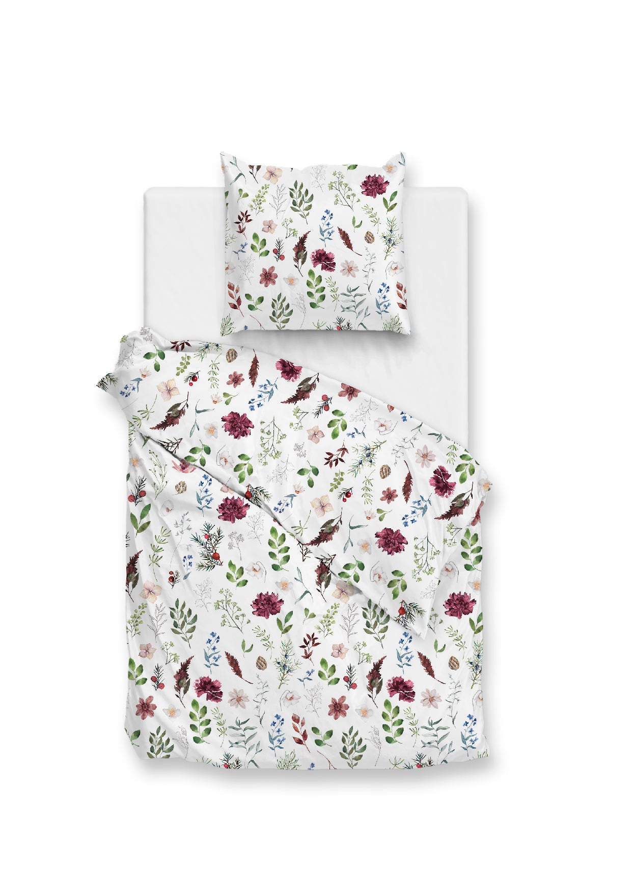 Zohome - Housse De Couette - Celeste - White