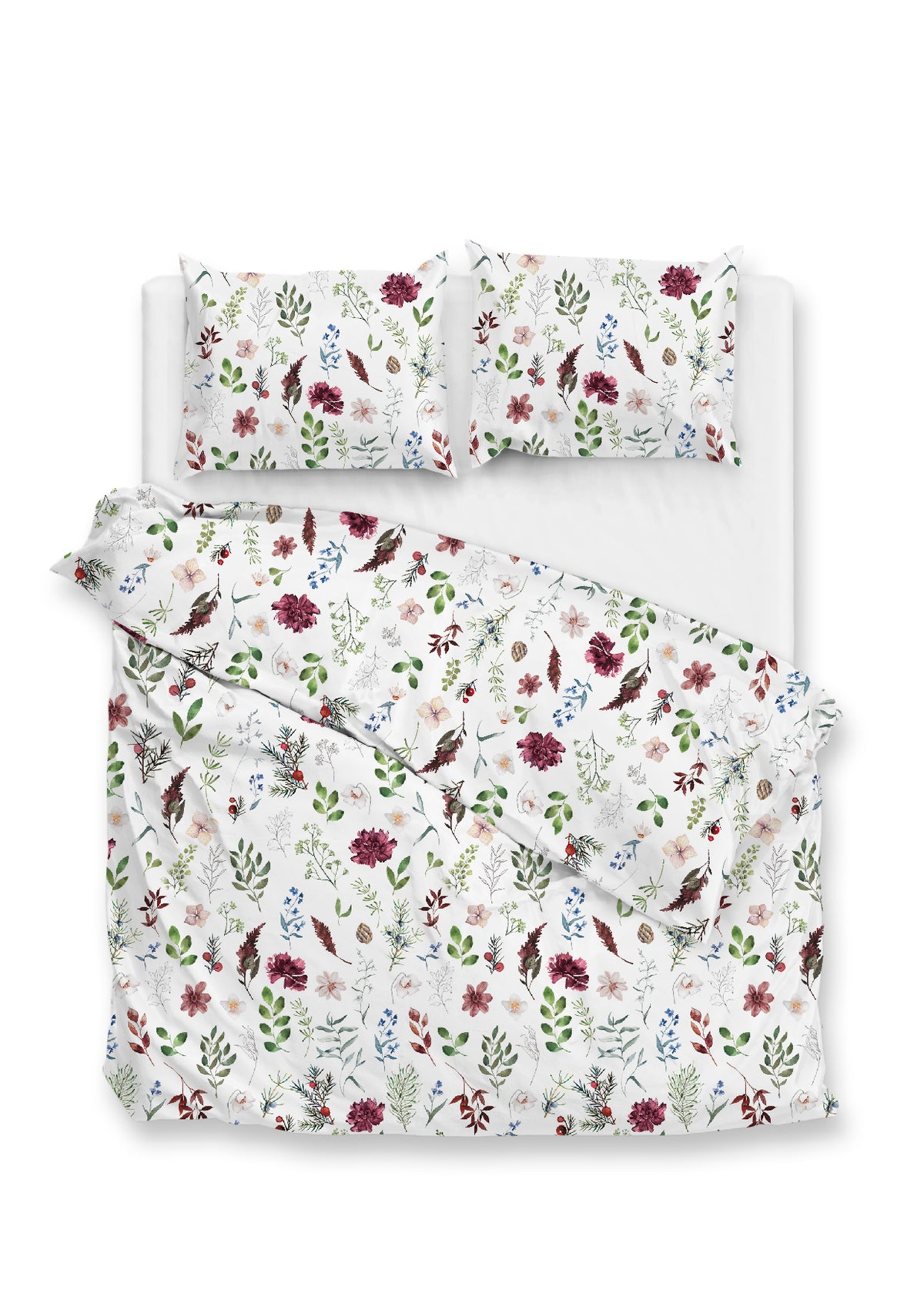 Zohome - Housse De Couette - Celeste - White