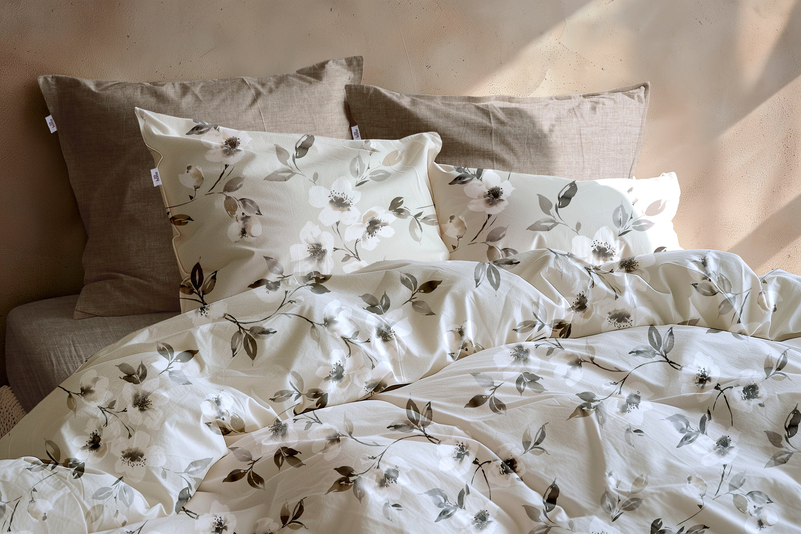 Zohome - Housse De Couette - Ines - Grey
