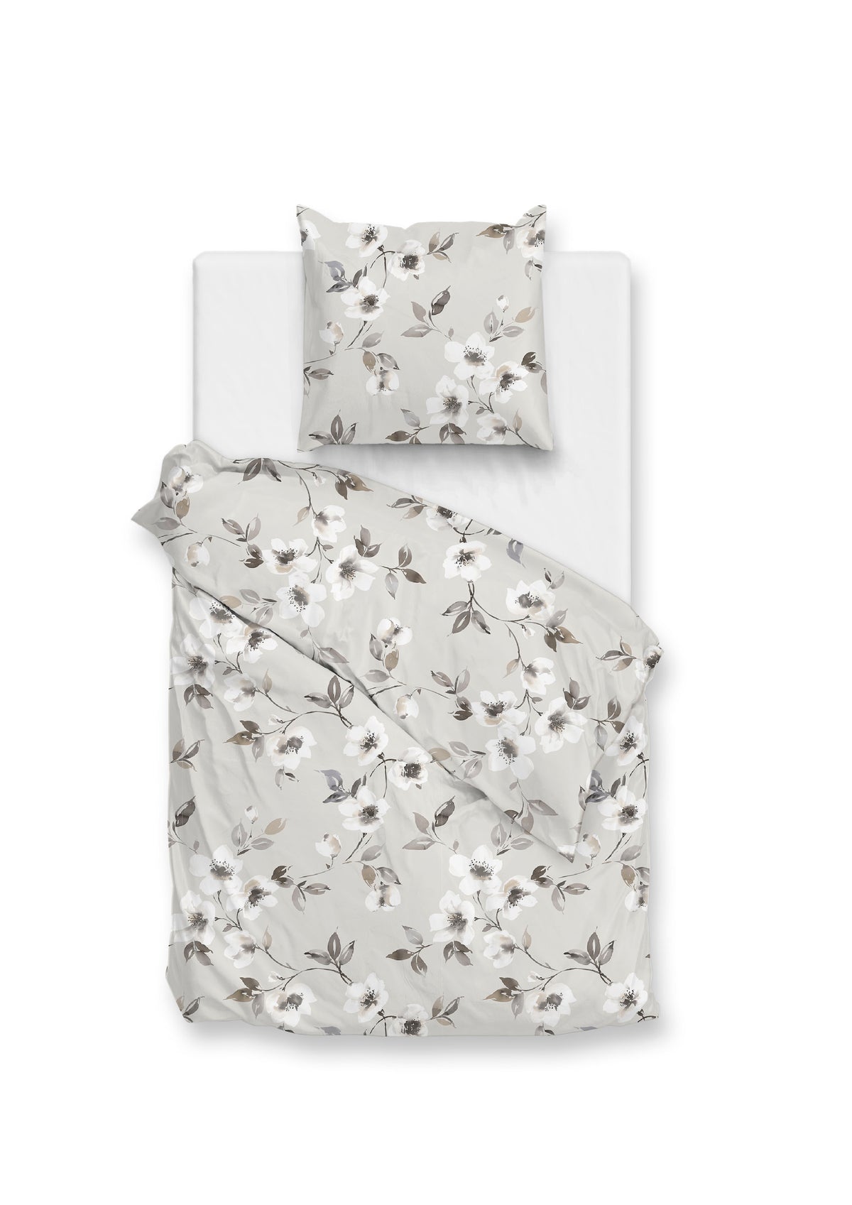 Zohome - Housse De Couette - Ines - Grey