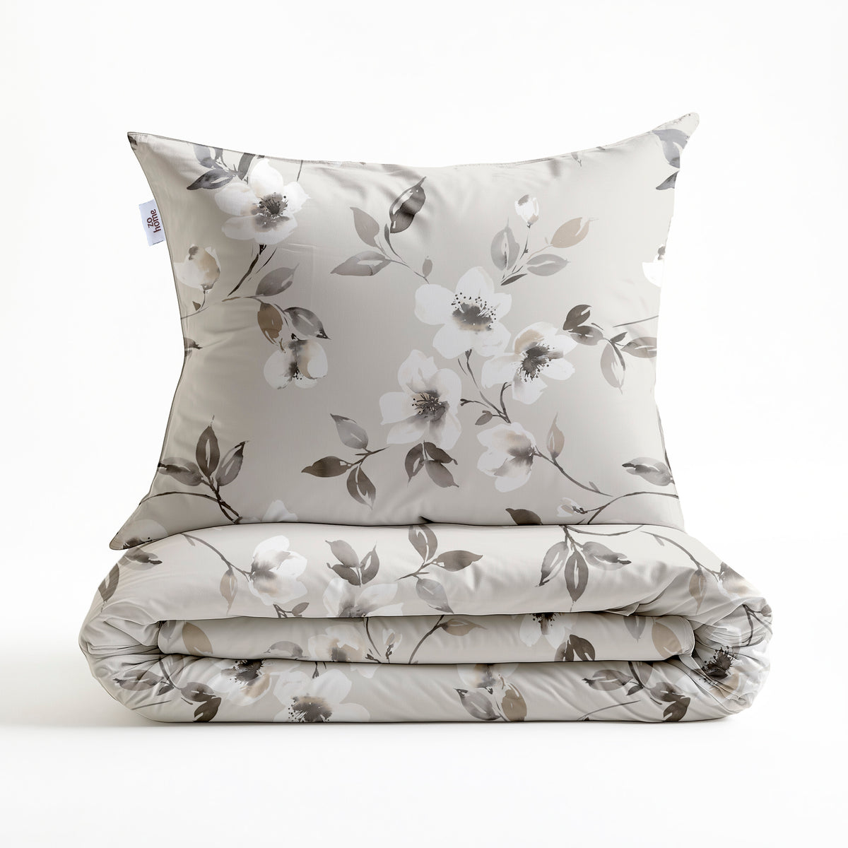 Zohome - Housse De Couette - Ines - Grey