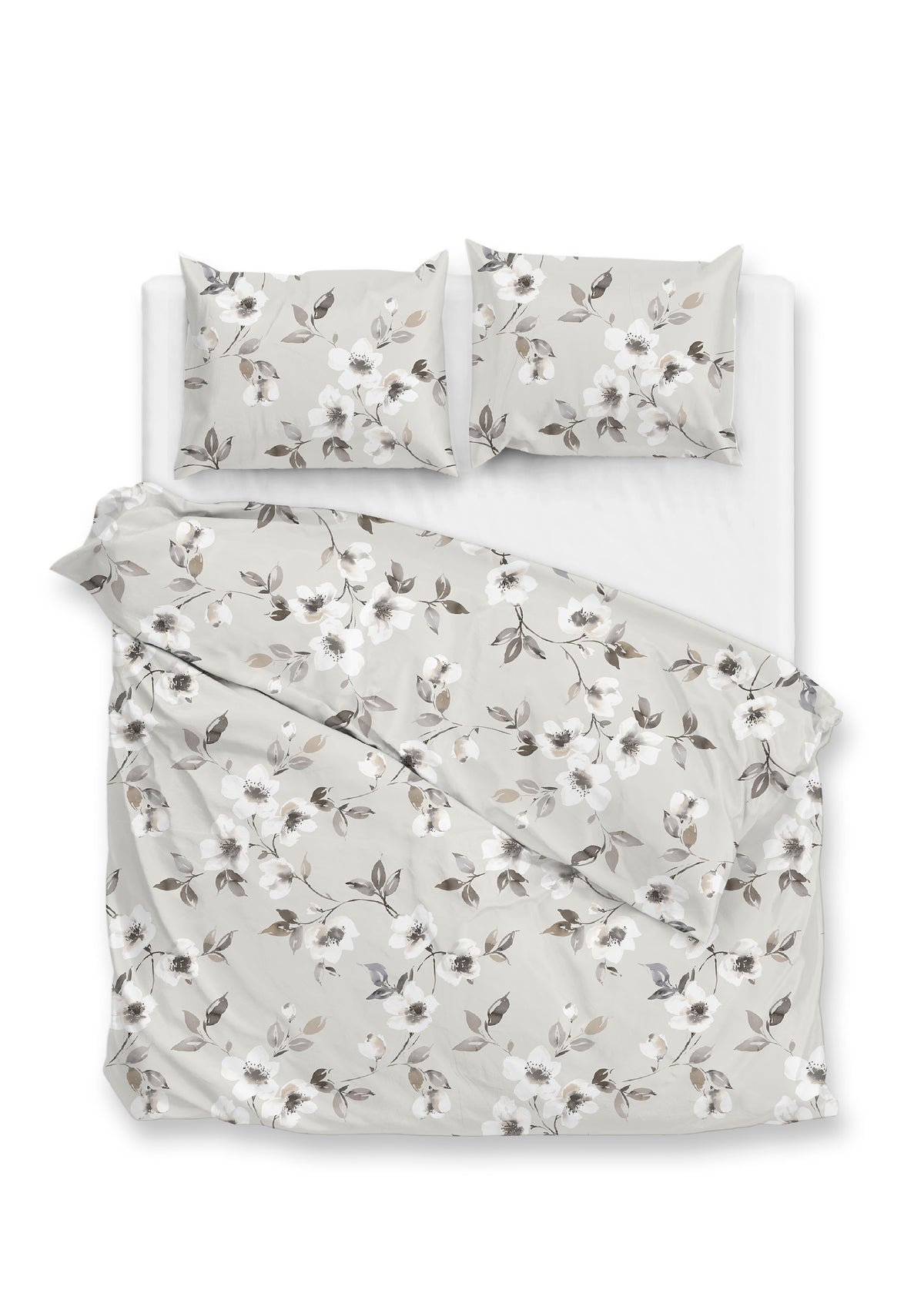 Zohome - Housse De Couette - Ines - Grey