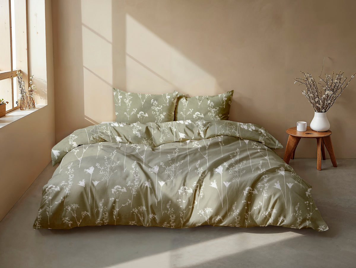 Zohome - Housse De Couette - Yarrow - Green