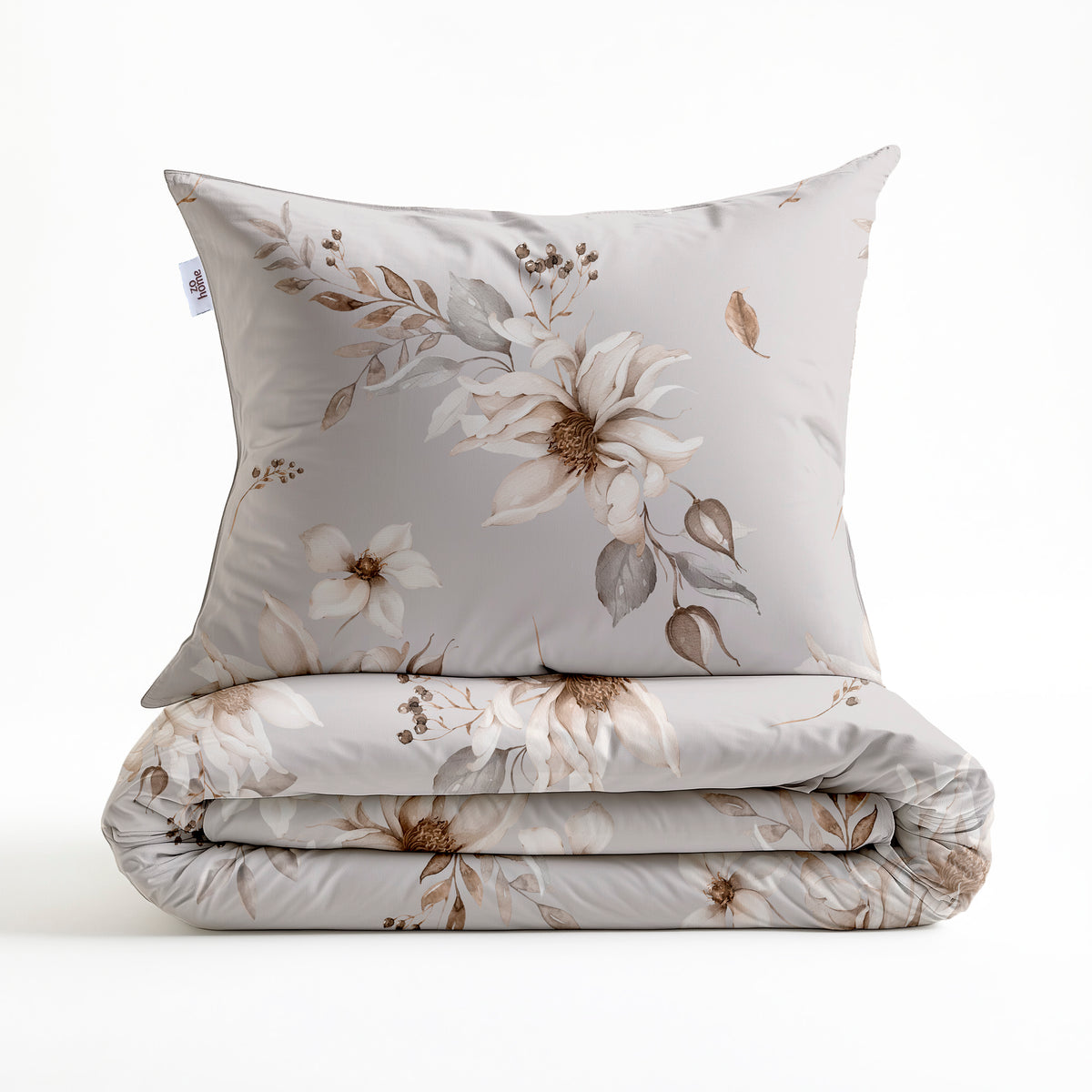 Zohome - Housse De Couette - Elara - Grey
