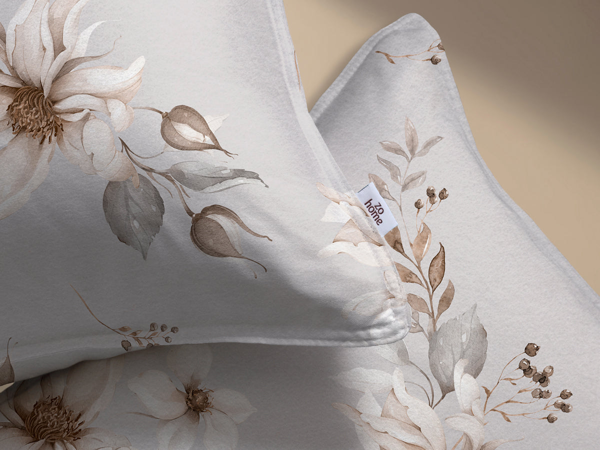 Zohome - Housse De Couette - Elara - Grey