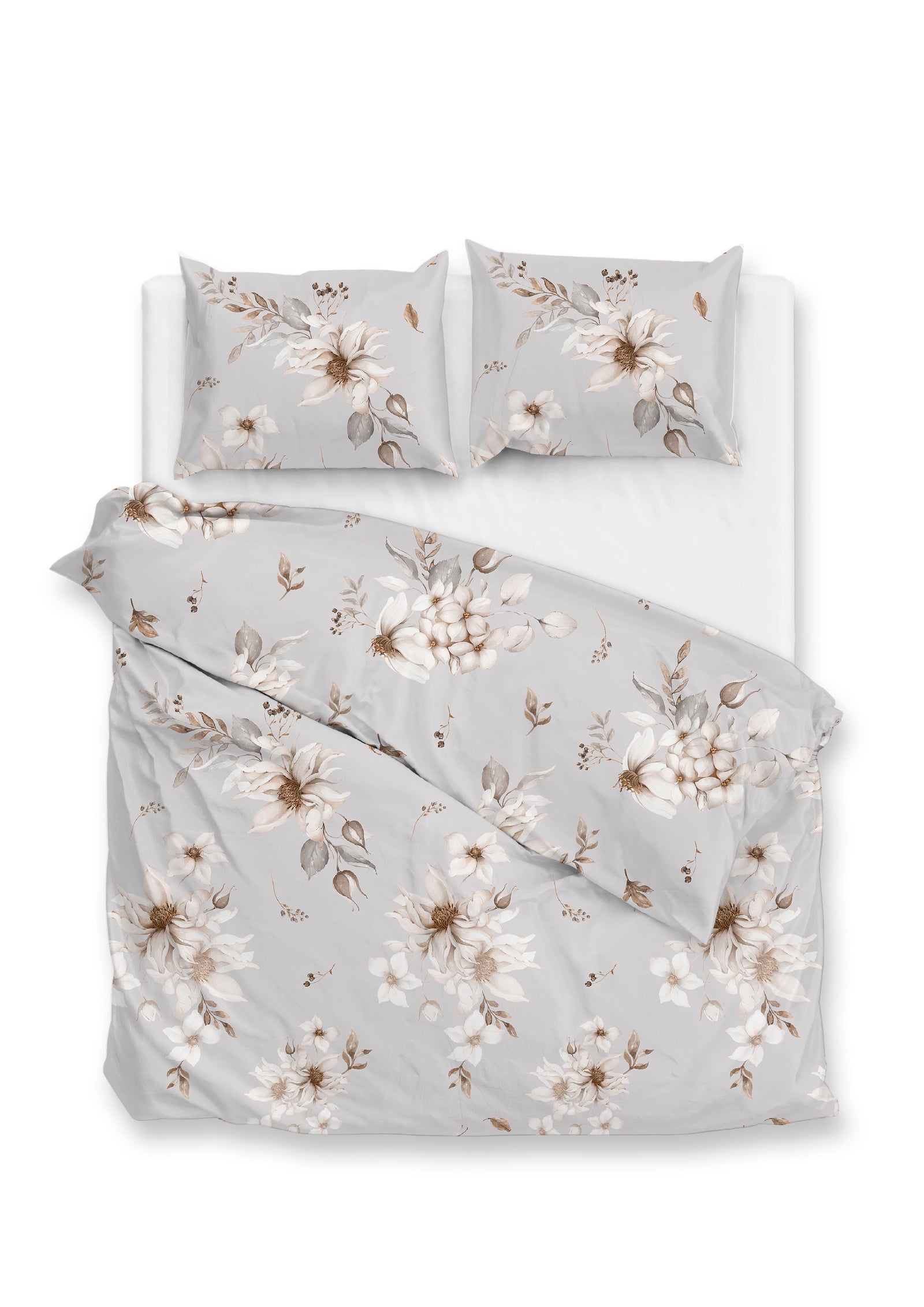 Zohome - Housse De Couette - Elara - Grey