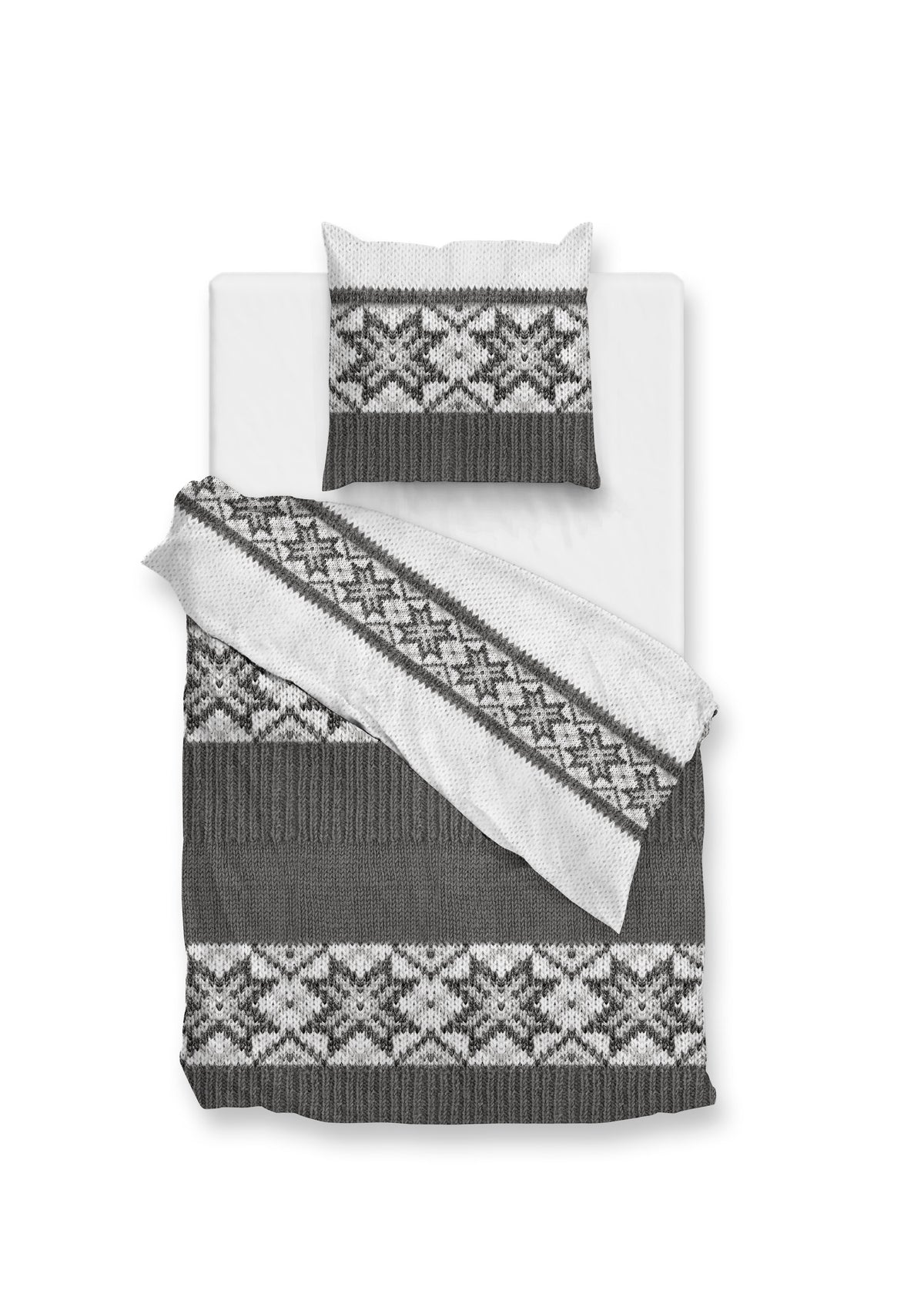 Zohome - Housse De Couette - Anika - Grey