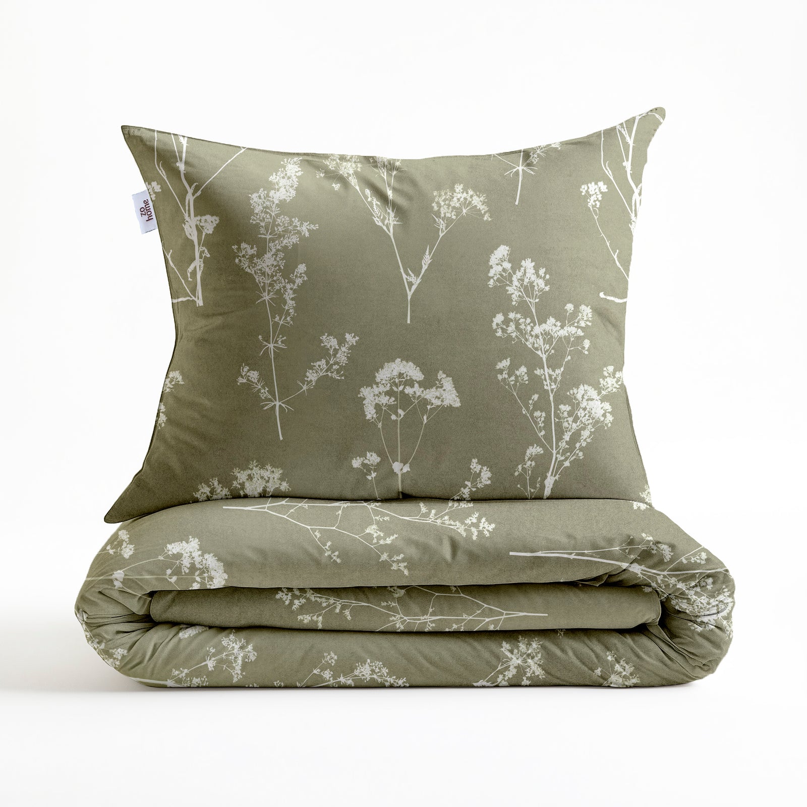 Zohome - Housse De Couette - Yarrow - Green