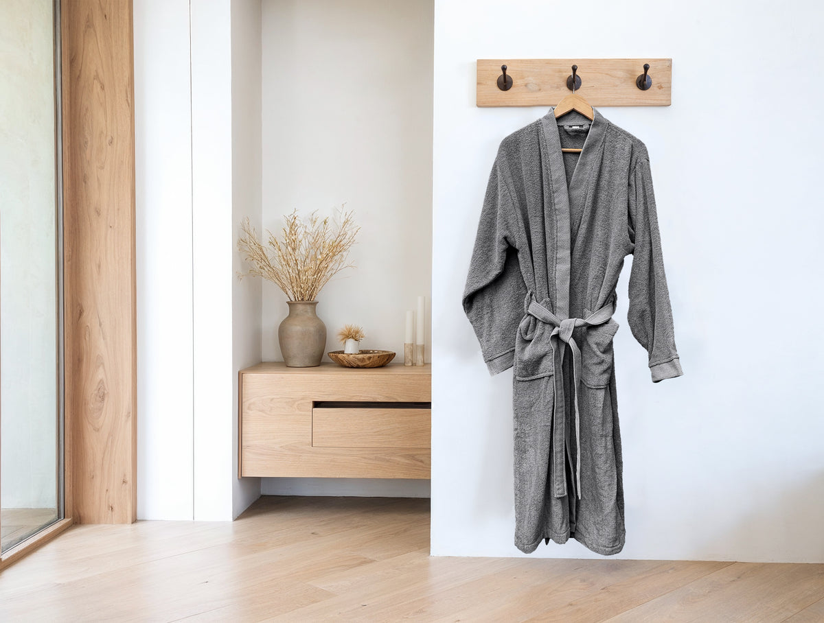 Heckettlane - Peignoir - Premium - Classic Anthracite