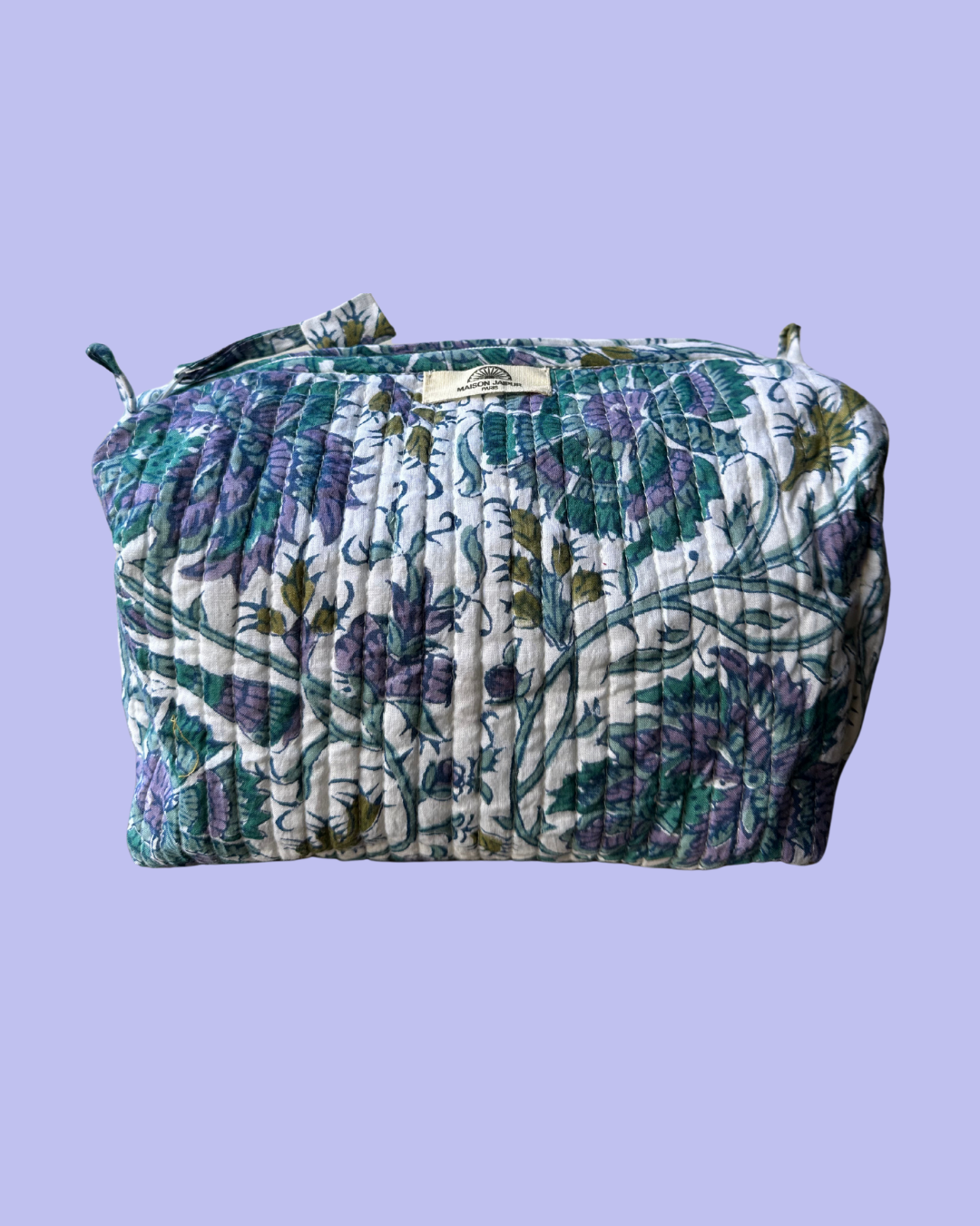 Pouch Delhi S Violet en voile de coton