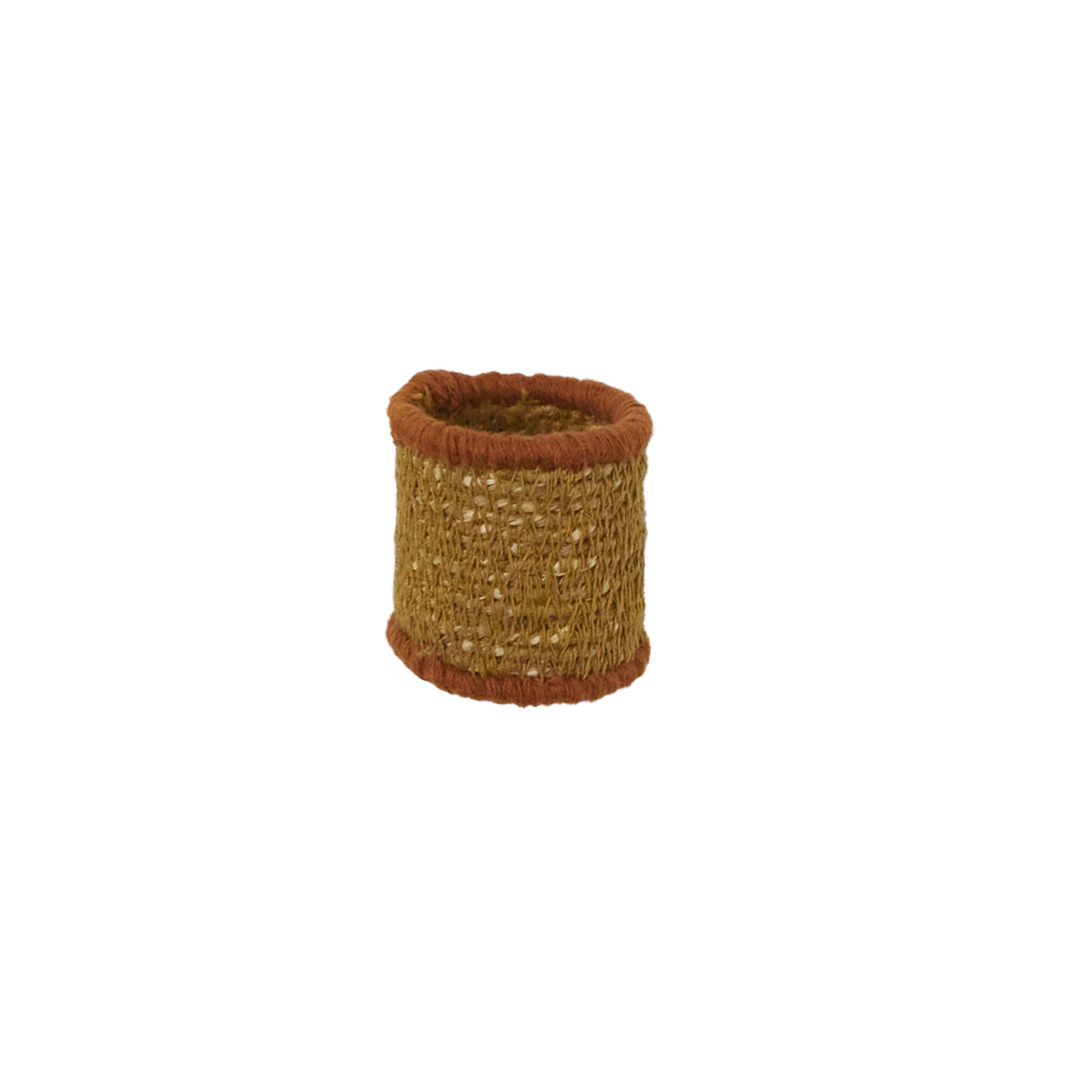 Hydra Woven Seagrass Napkin Ring, Fire