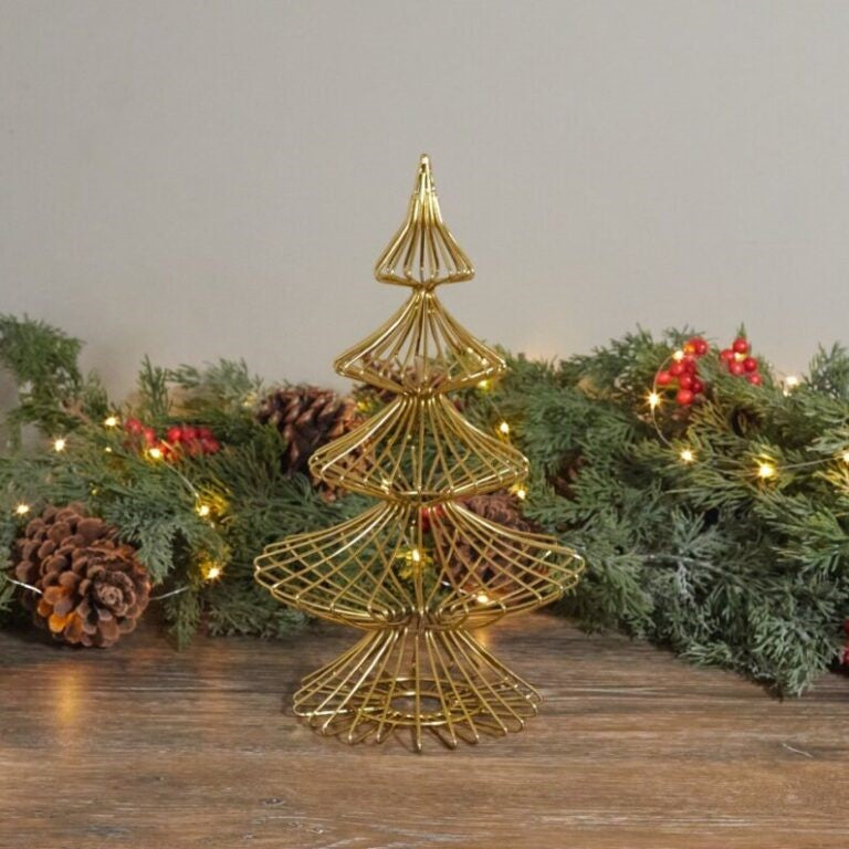Sapin en fil doré, petit
