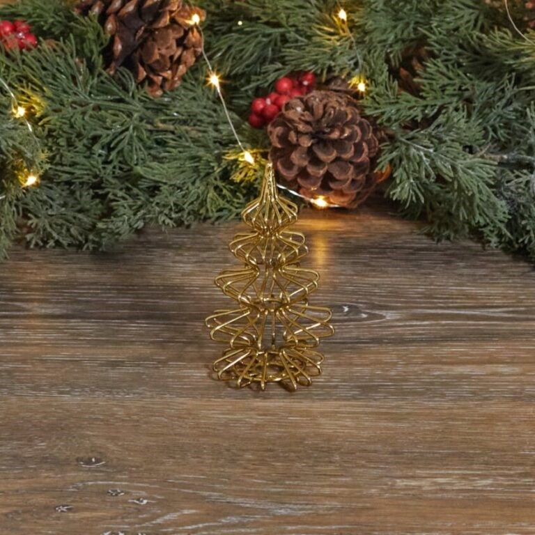 Sapin en fil doré, mini