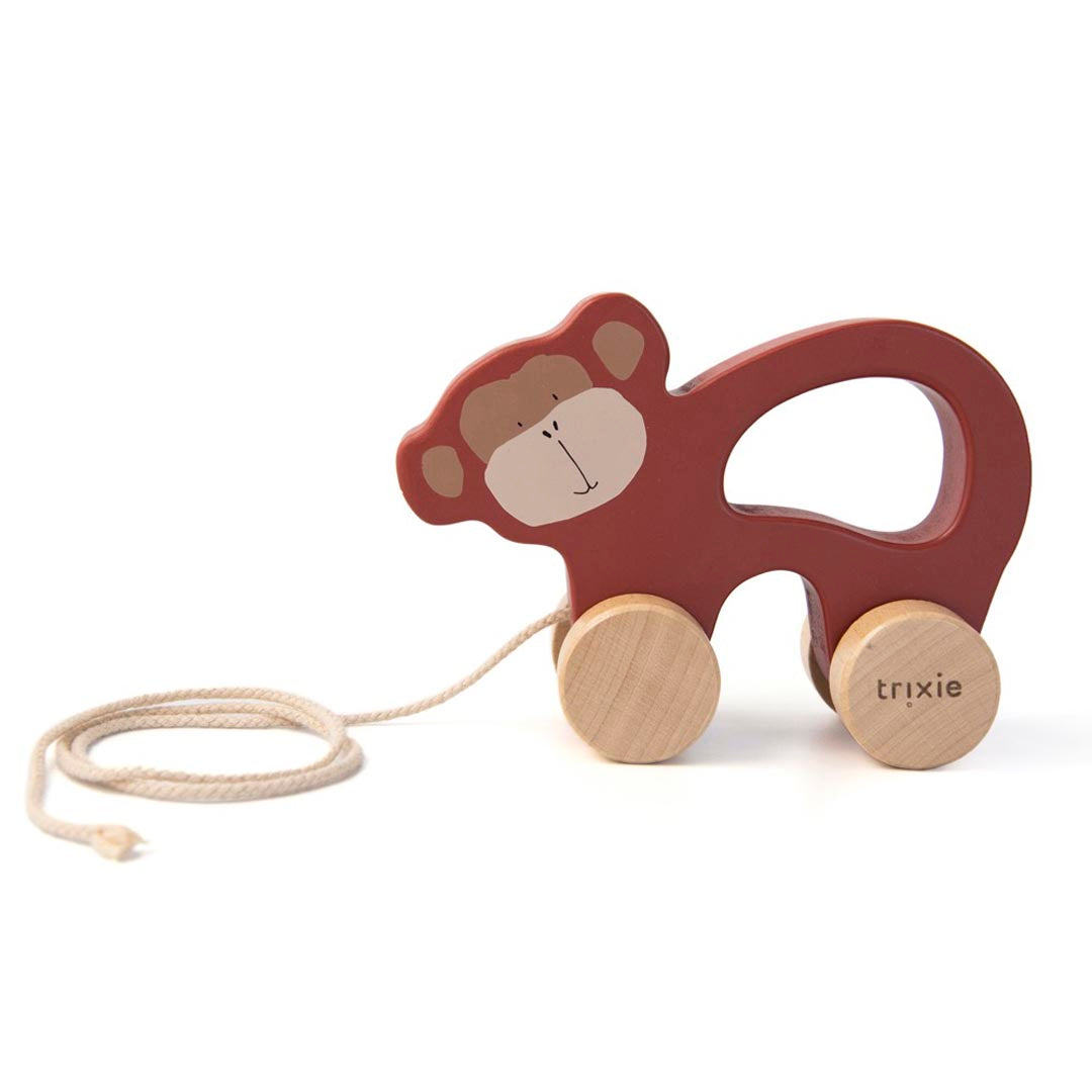 Jouet à tirer en bois - Monsieur Singe