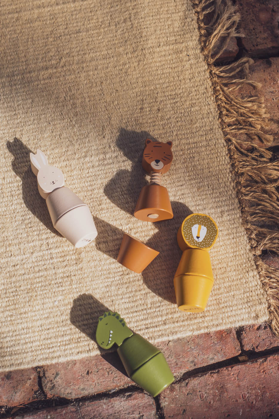 Animaux à vis en bois