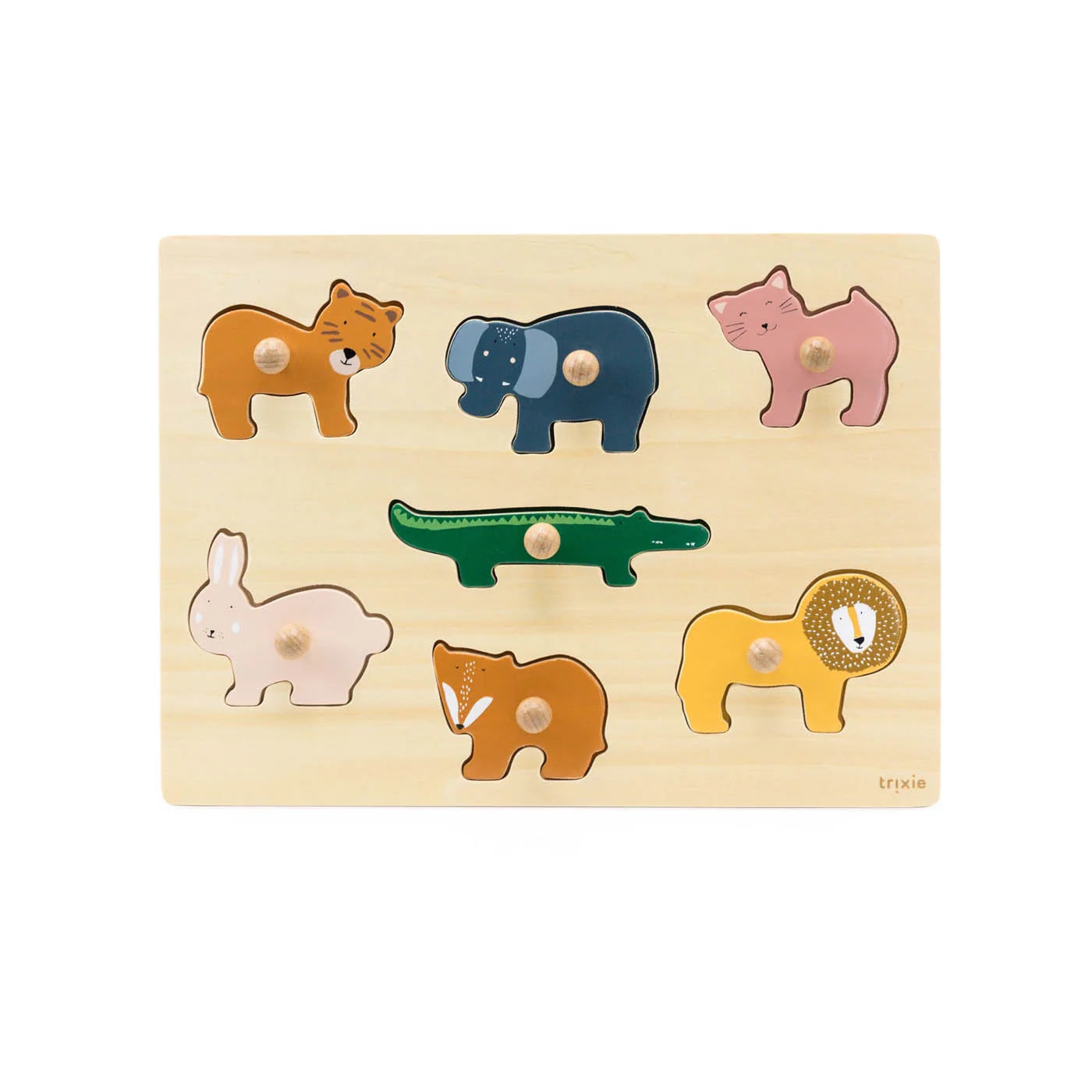 Puzzle animal en bois 7pcs
