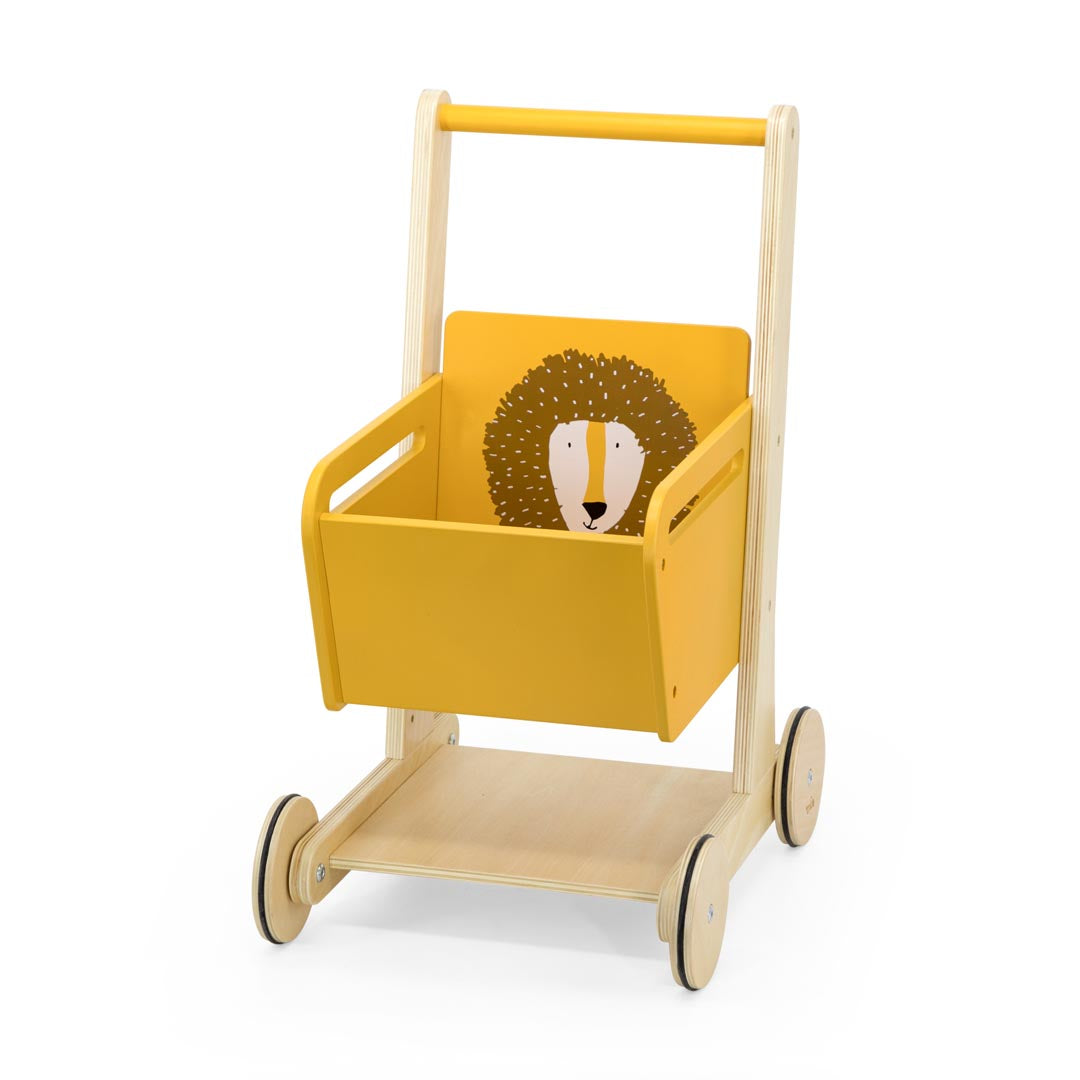 Chariot de courses en bois - Monsieur Lion