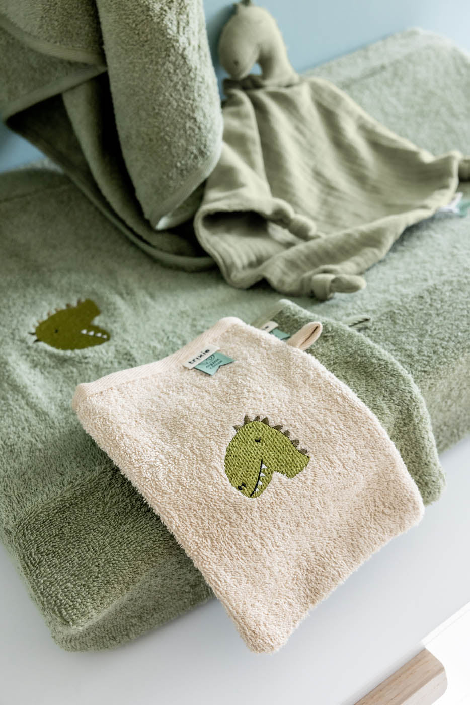 Gants de toilette 2-pack - Aura Dino