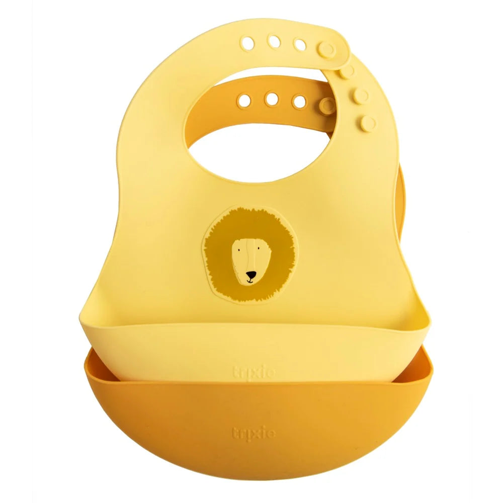 Bavoir silicone 2-pack - Mr. Lion